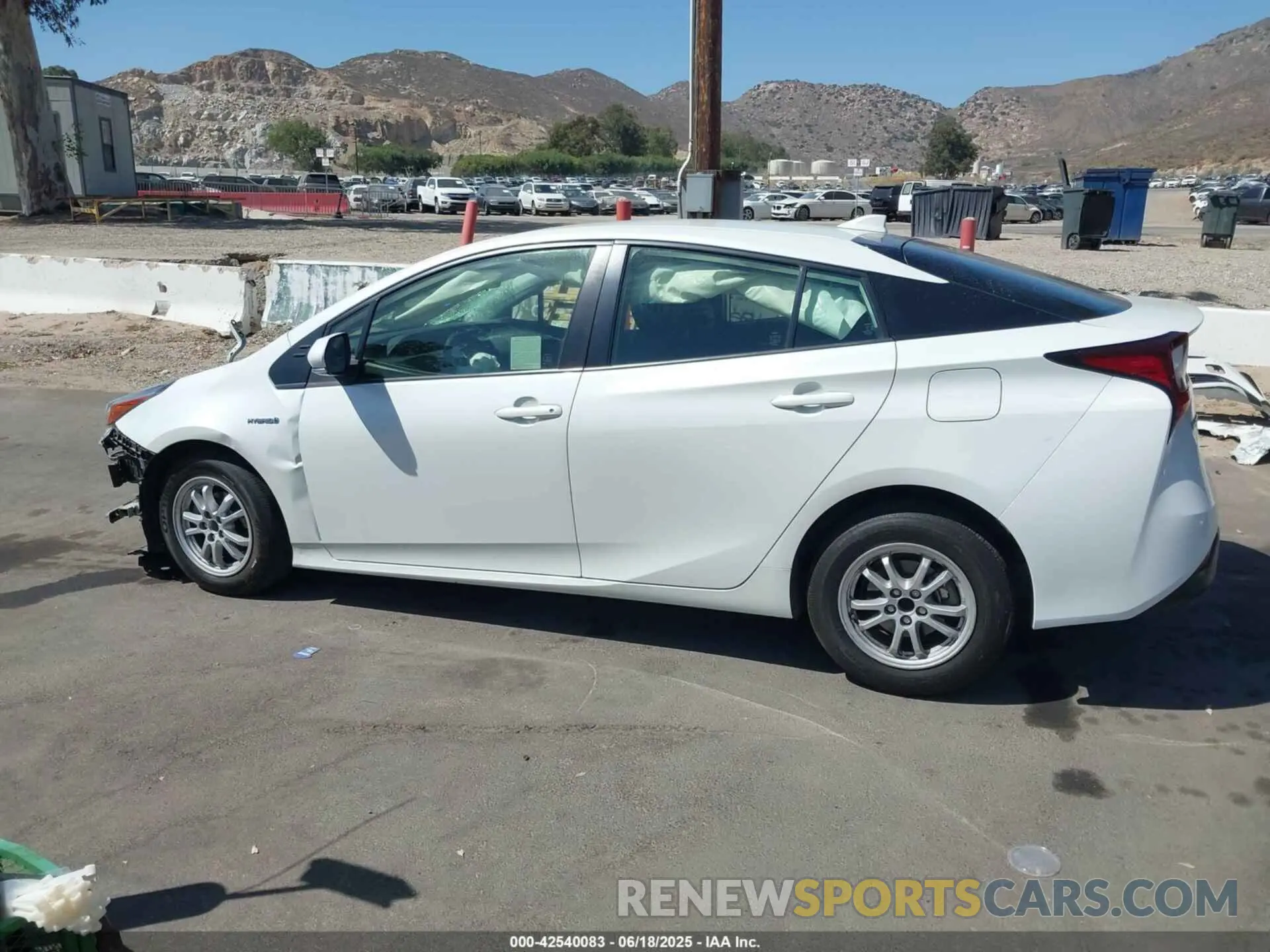 15 Photograph of a damaged car JTDKARFUXK3087590 TOYOTA PRIUS 2019