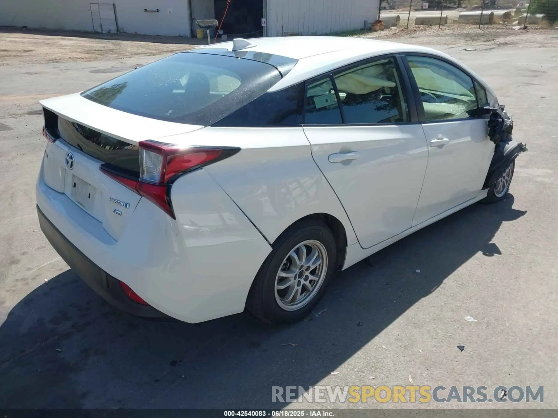4 Photograph of a damaged car JTDKARFUXK3087590 TOYOTA PRIUS 2019