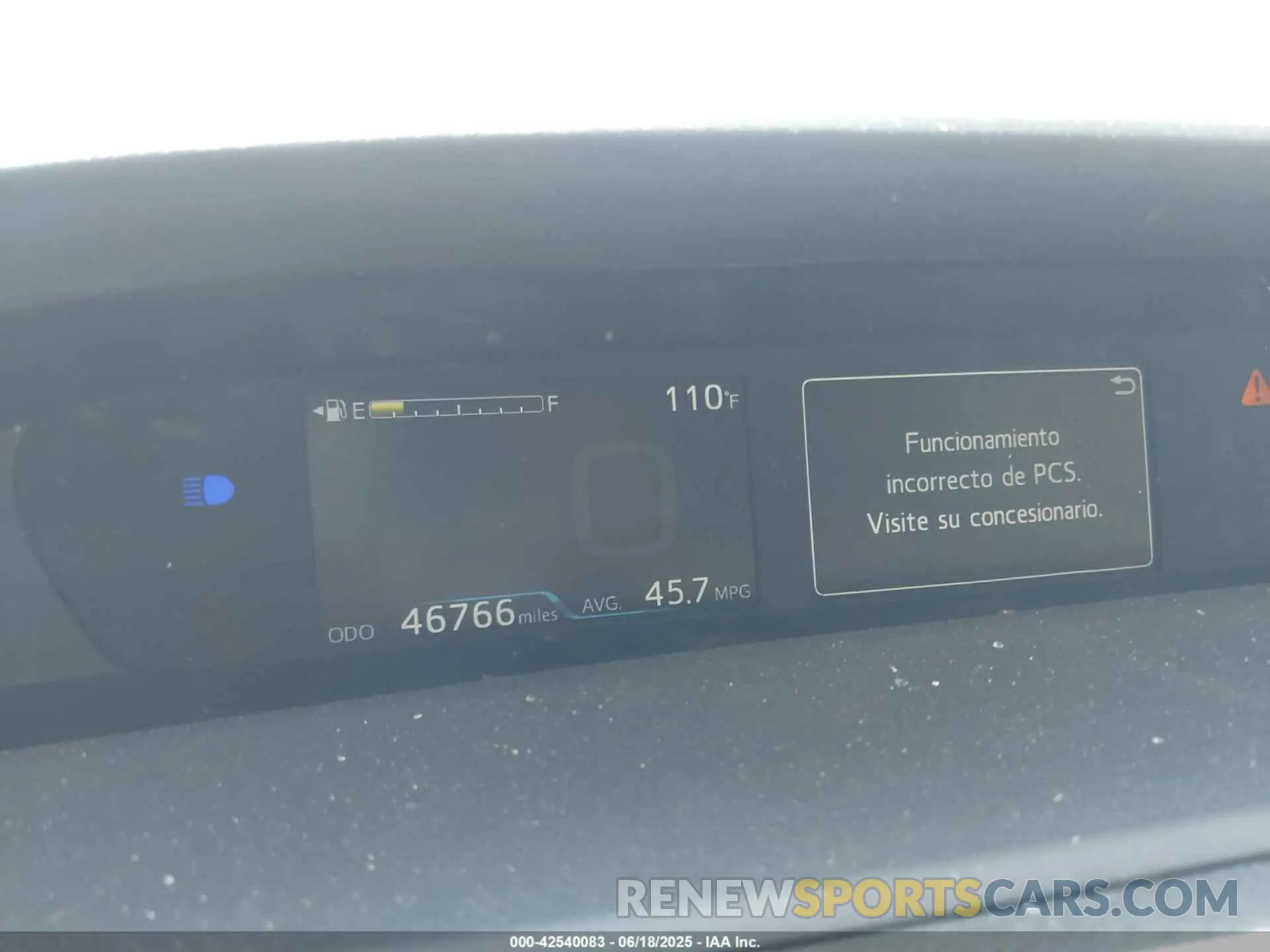 7 Photograph of a damaged car JTDKARFUXK3087590 TOYOTA PRIUS 2019