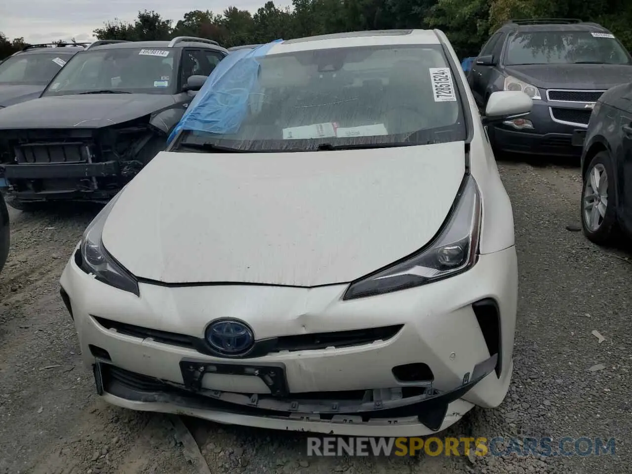5 Фотография поврежденного автомобиля JTDKARFUXK3096130 TOYOTA PRIUS 2019
