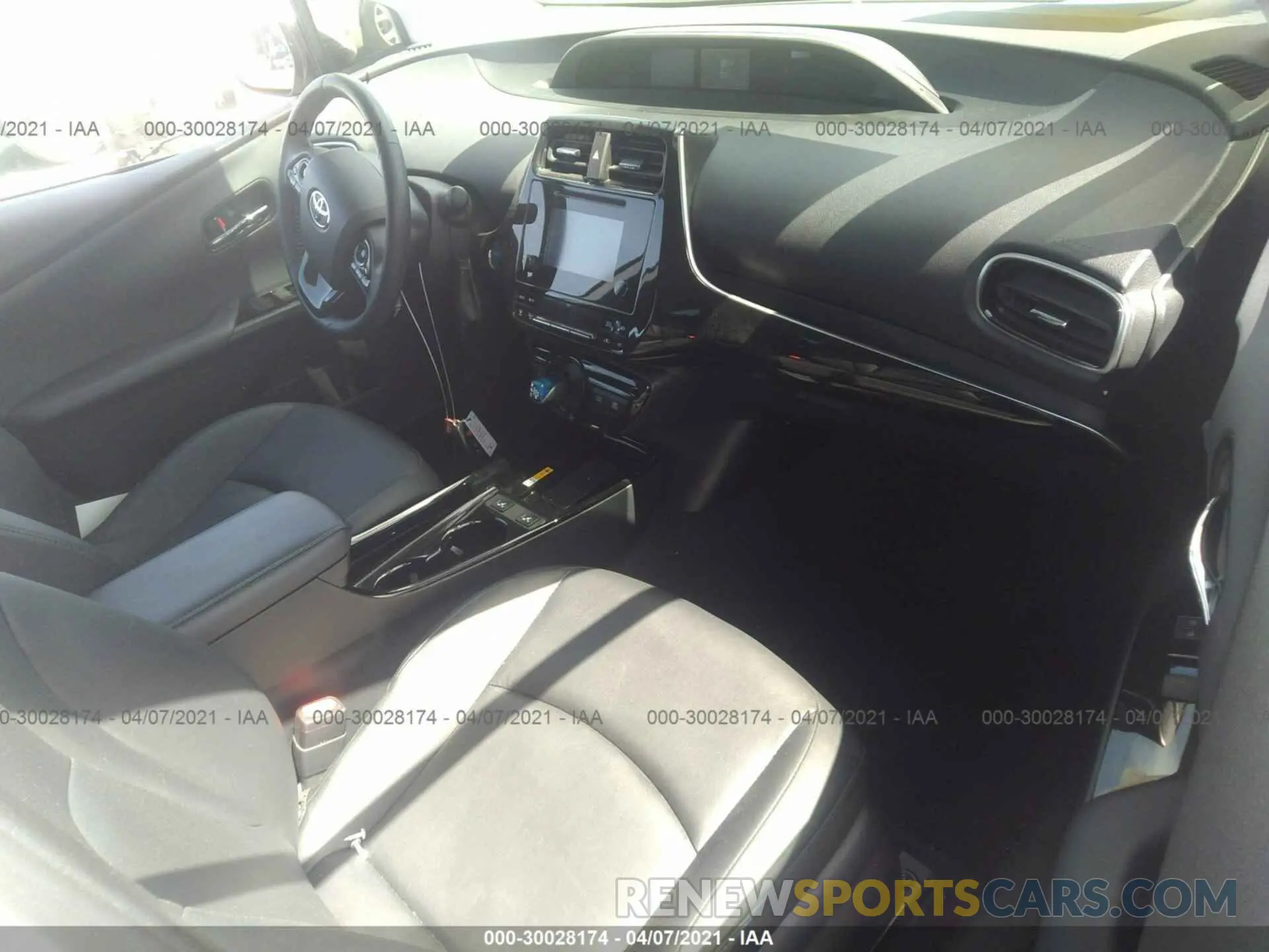 5 Photograph of a damaged car JTDKARFUXK3098623 TOYOTA PRIUS 2019