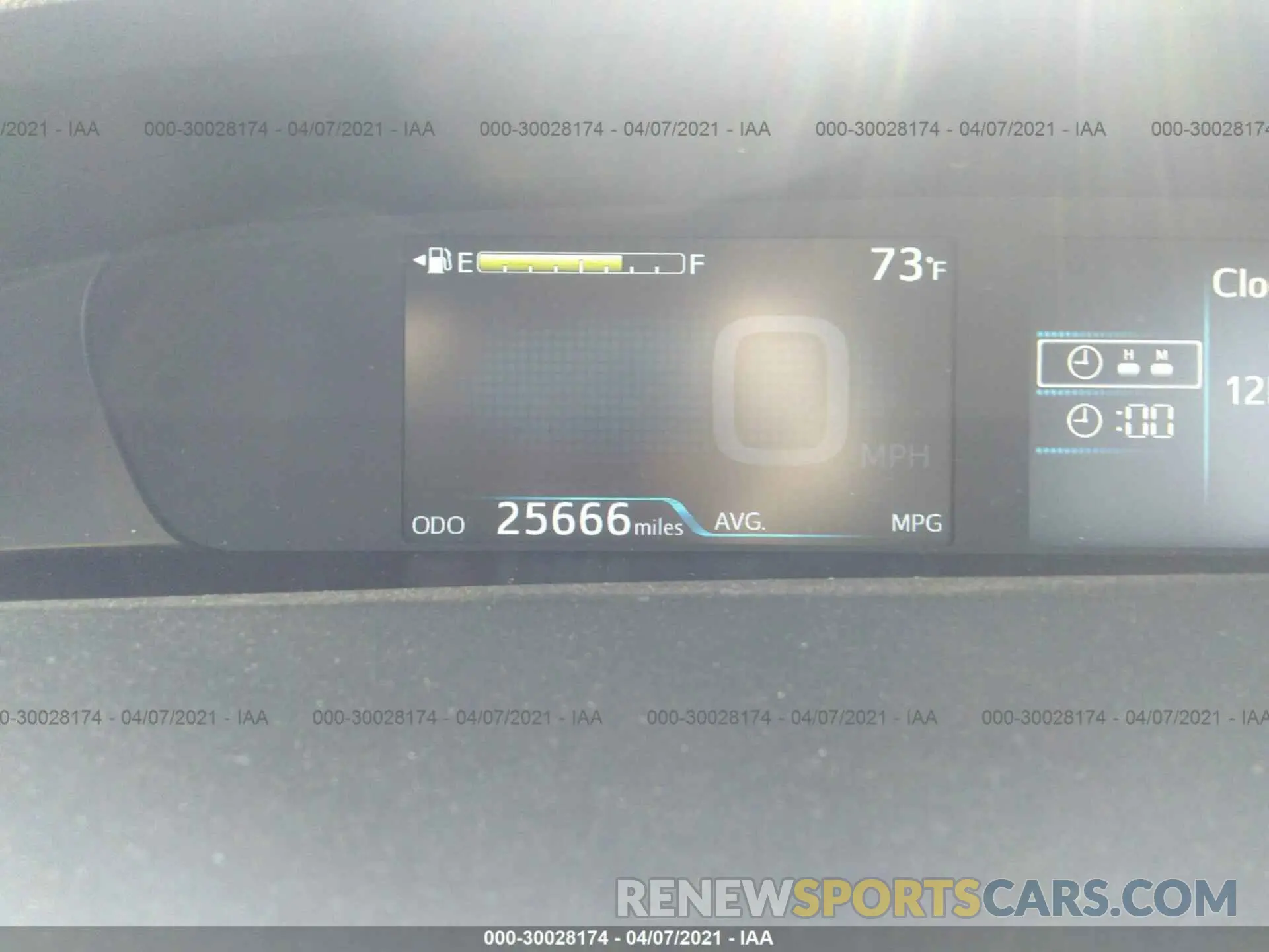 7 Photograph of a damaged car JTDKARFUXK3098623 TOYOTA PRIUS 2019