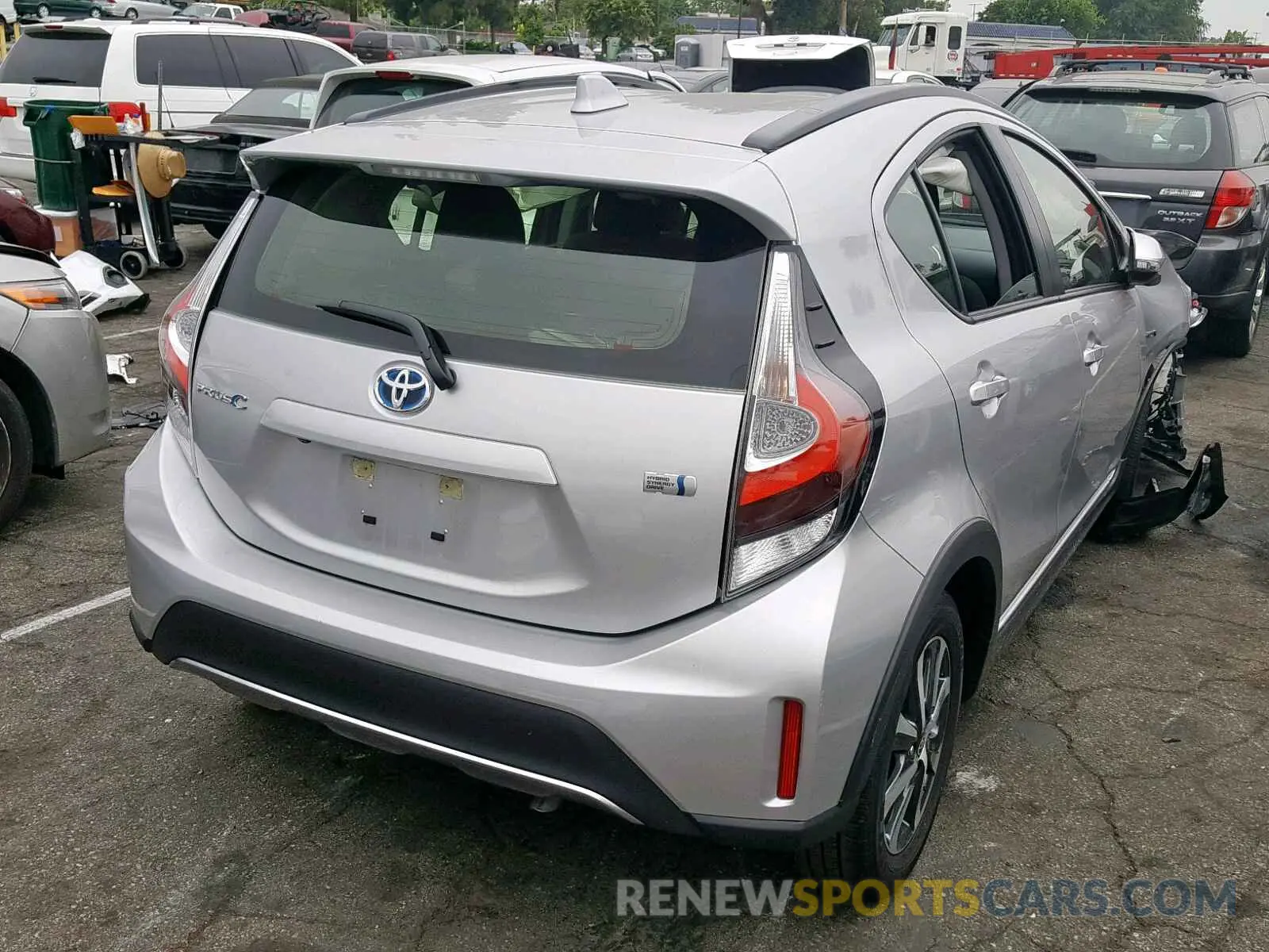 4 Photograph of a damaged car JTDKDTB33K1621574 TOYOTA PRIUS 2019