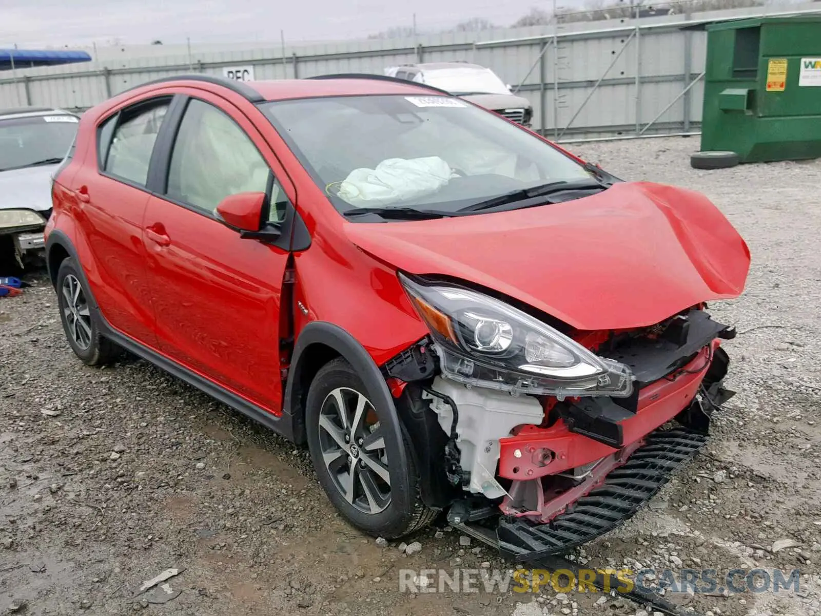 1 Photograph of a damaged car JTDKDTB36K1625411 TOYOTA PRIUS 2019