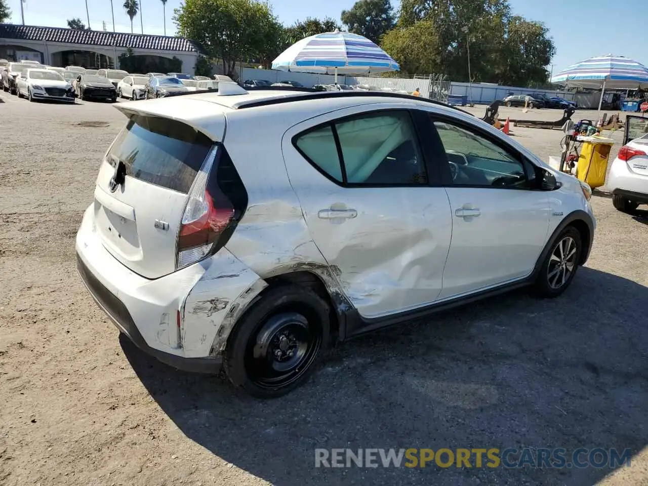 3 Фотография поврежденного автомобиля JTDKDTB37K1622873 TOYOTA PRIUS 2019