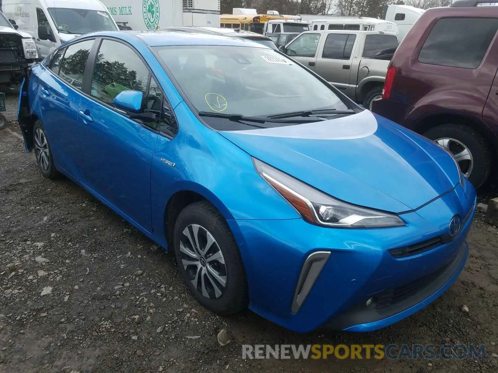 1 Photograph of a damaged car JTDL9RFU1K3002116 TOYOTA PRIUS 2019