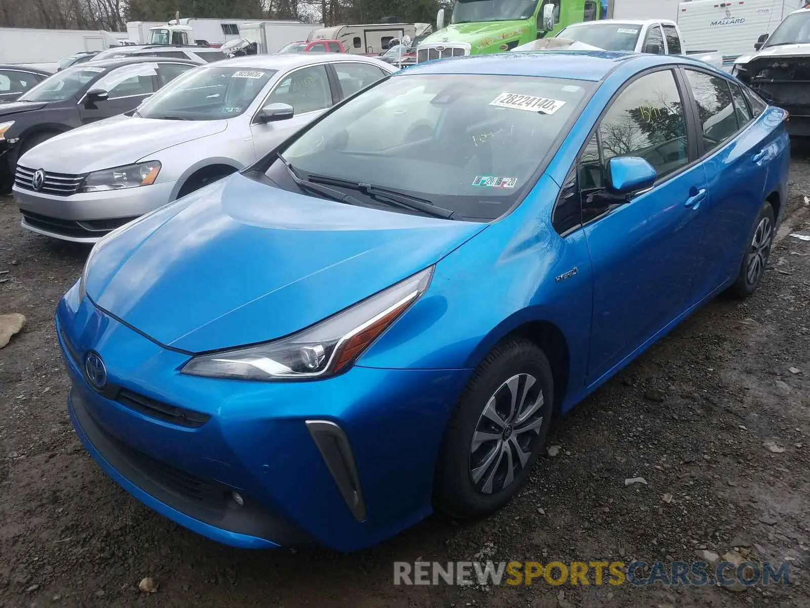 2 Photograph of a damaged car JTDL9RFU1K3002116 TOYOTA PRIUS 2019