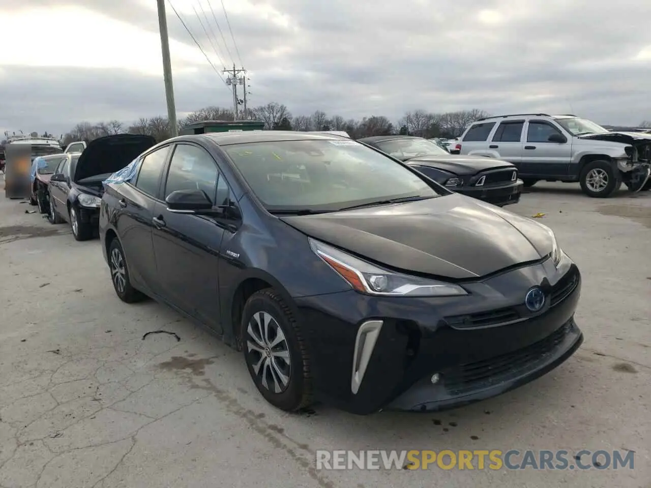 1 Photograph of a damaged car JTDL9RFU1K3003380 TOYOTA PRIUS 2019