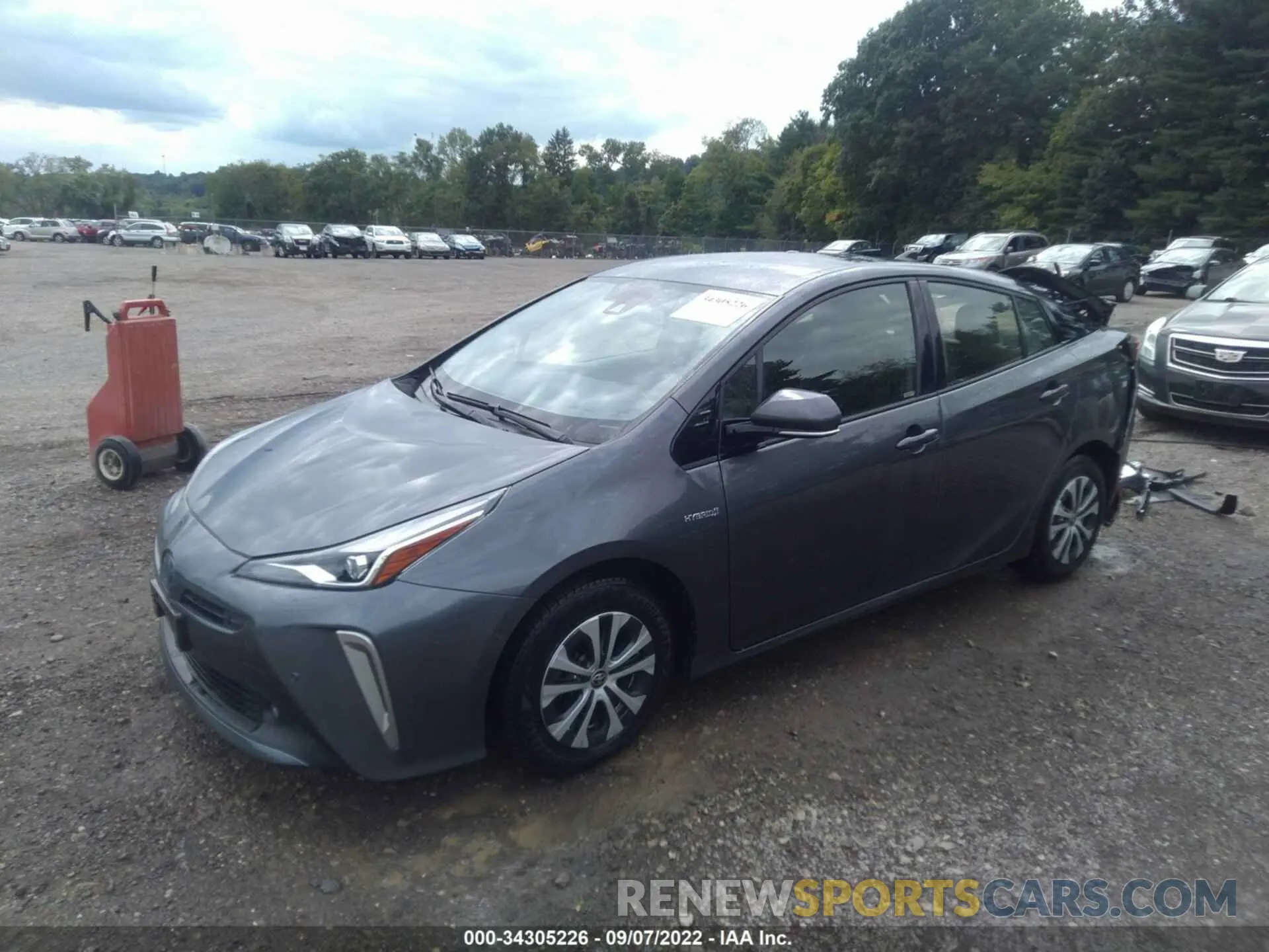 2 Photograph of a damaged car JTDL9RFU1K3005209 TOYOTA PRIUS 2019