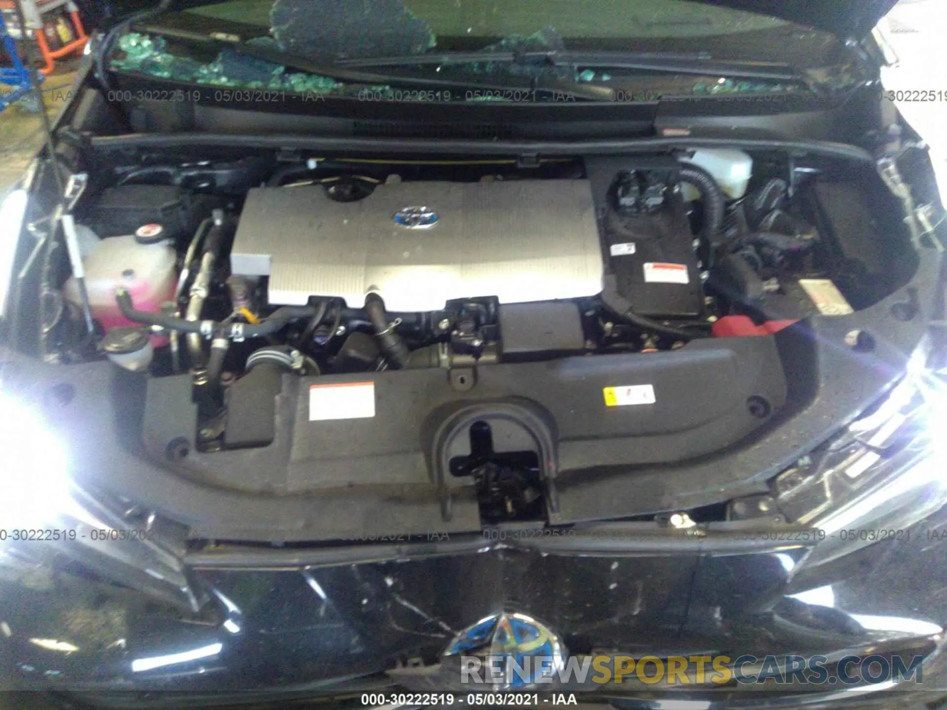 10 Photograph of a damaged car JTDL9RFU1K3006621 TOYOTA PRIUS 2019