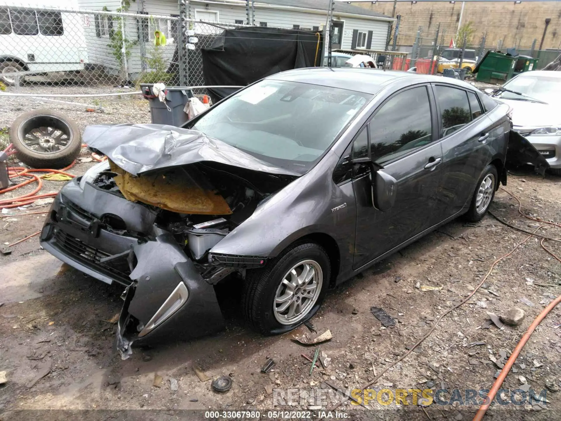 2 Фотография поврежденного автомобиля JTDL9RFU1K3007722 TOYOTA PRIUS 2019