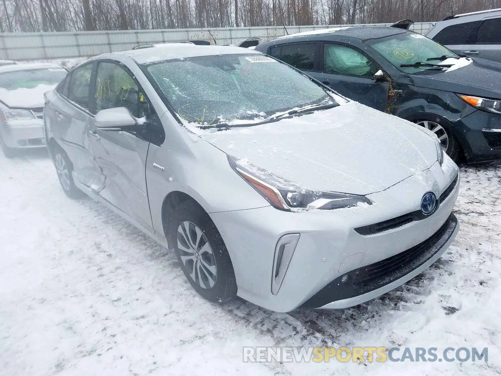 1 Photograph of a damaged car JTDL9RFU4K3002286 TOYOTA PRIUS 2019
