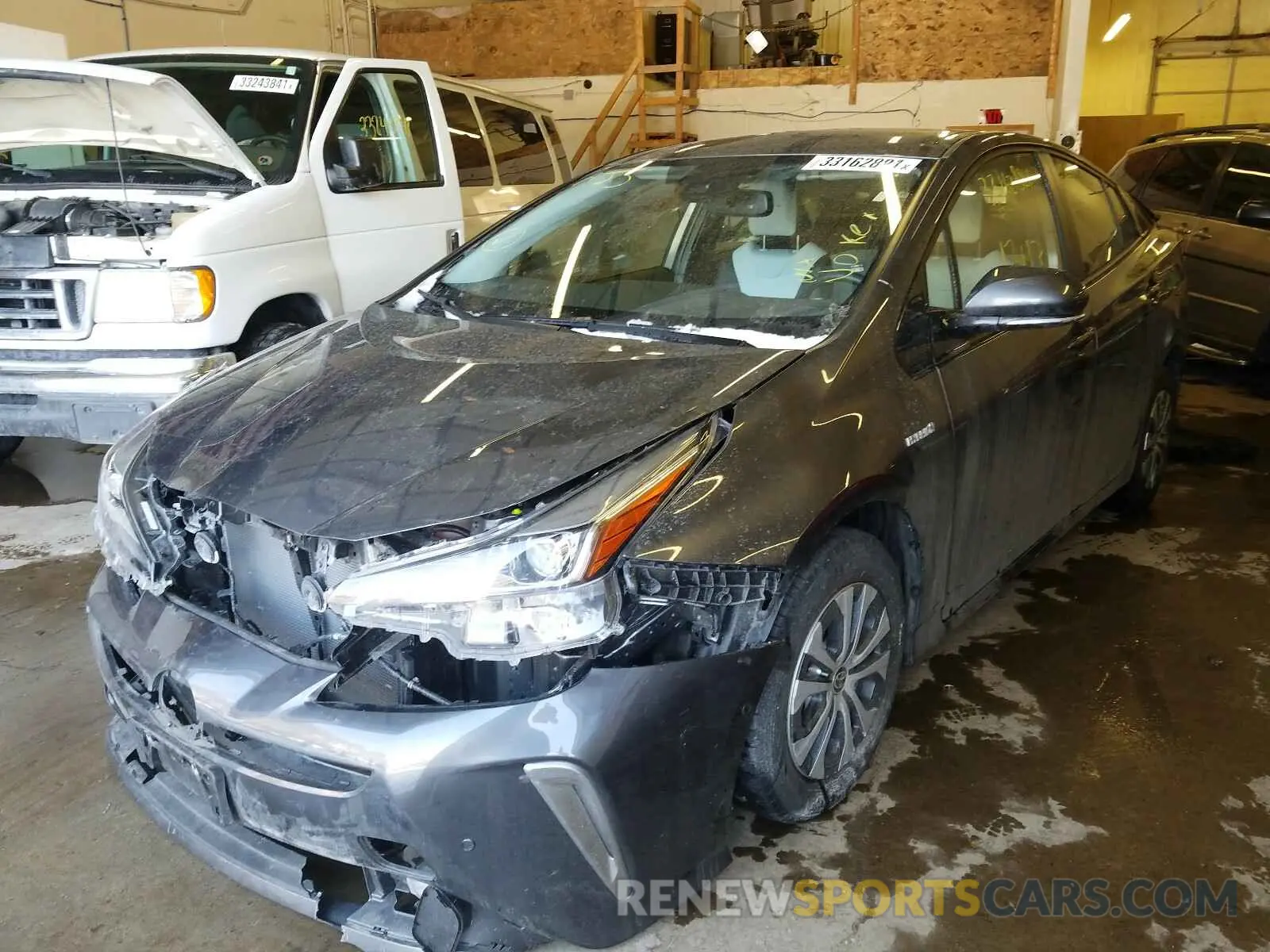 2 Photograph of a damaged car JTDL9RFU4K3006502 TOYOTA PRIUS 2019