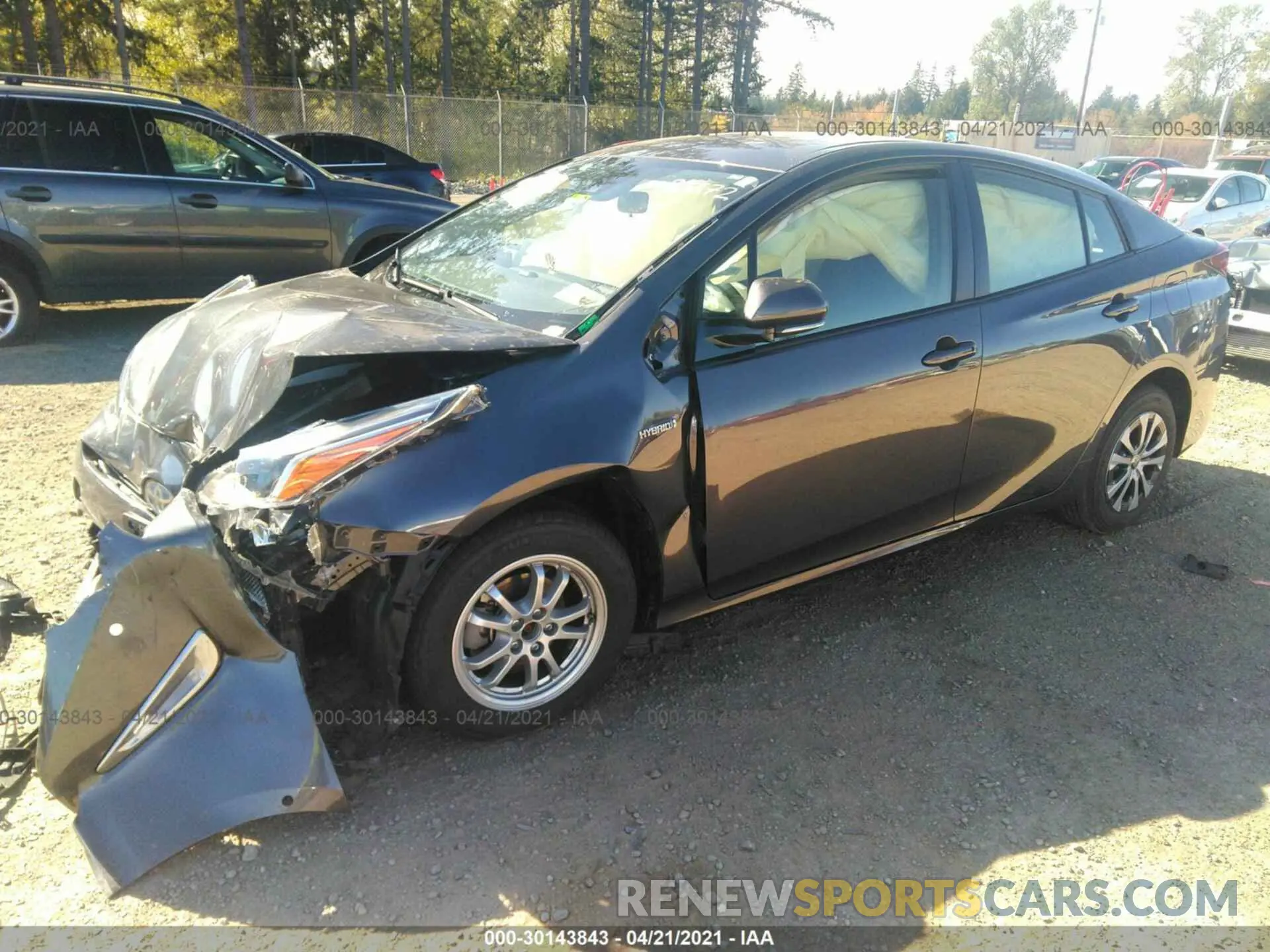 2 Photograph of a damaged car JTDL9RFU4K3012378 TOYOTA PRIUS 2019