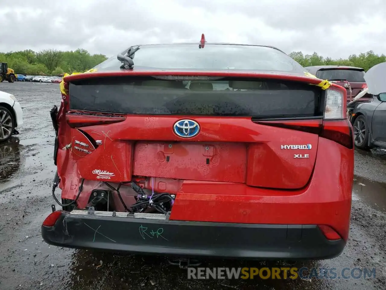 6 Photograph of a damaged car JTDL9RFU5K3003186 TOYOTA PRIUS 2019