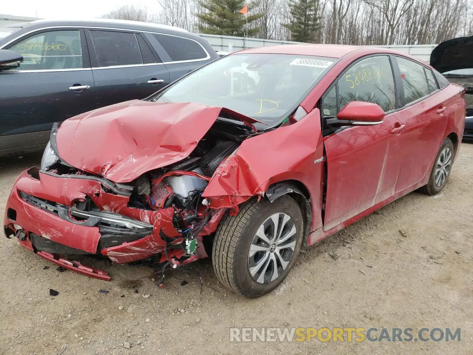 2 Photograph of a damaged car JTDL9RFU6K3002371 TOYOTA PRIUS 2019
