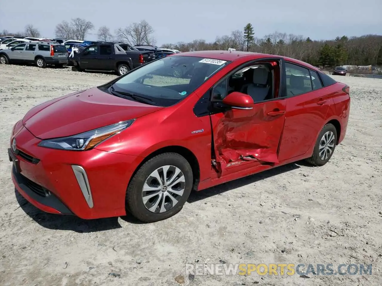 1 Фотография поврежденного автомобиля JTDL9RFU6K3008249 TOYOTA PRIUS 2019