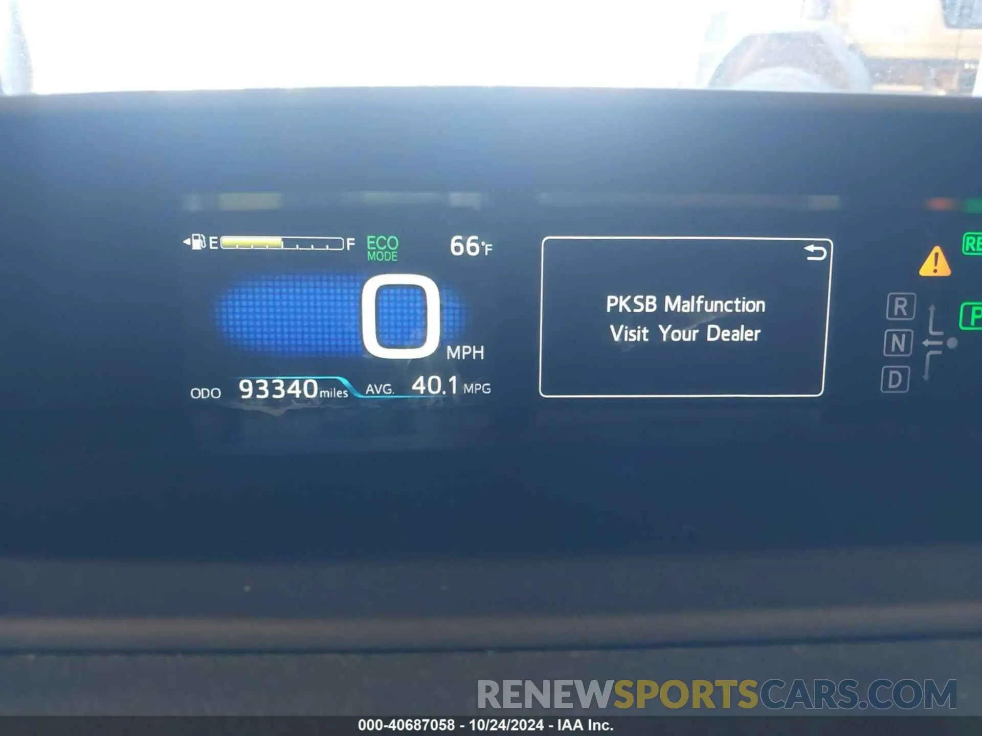 7 Photograph of a damaged car JTDL9RFU6K3011684 TOYOTA PRIUS 2019