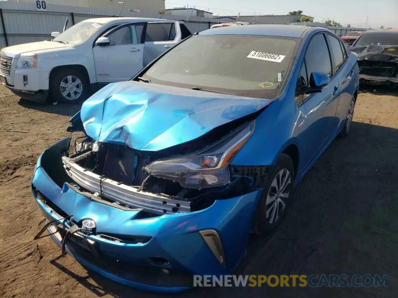 2 Photograph of a damaged car JTDL9RFU8K3004350 TOYOTA PRIUS 2019