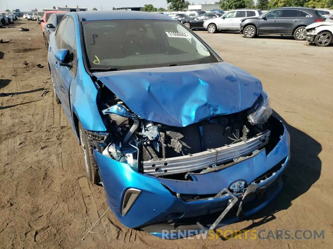 9 Photograph of a damaged car JTDL9RFU8K3004350 TOYOTA PRIUS 2019