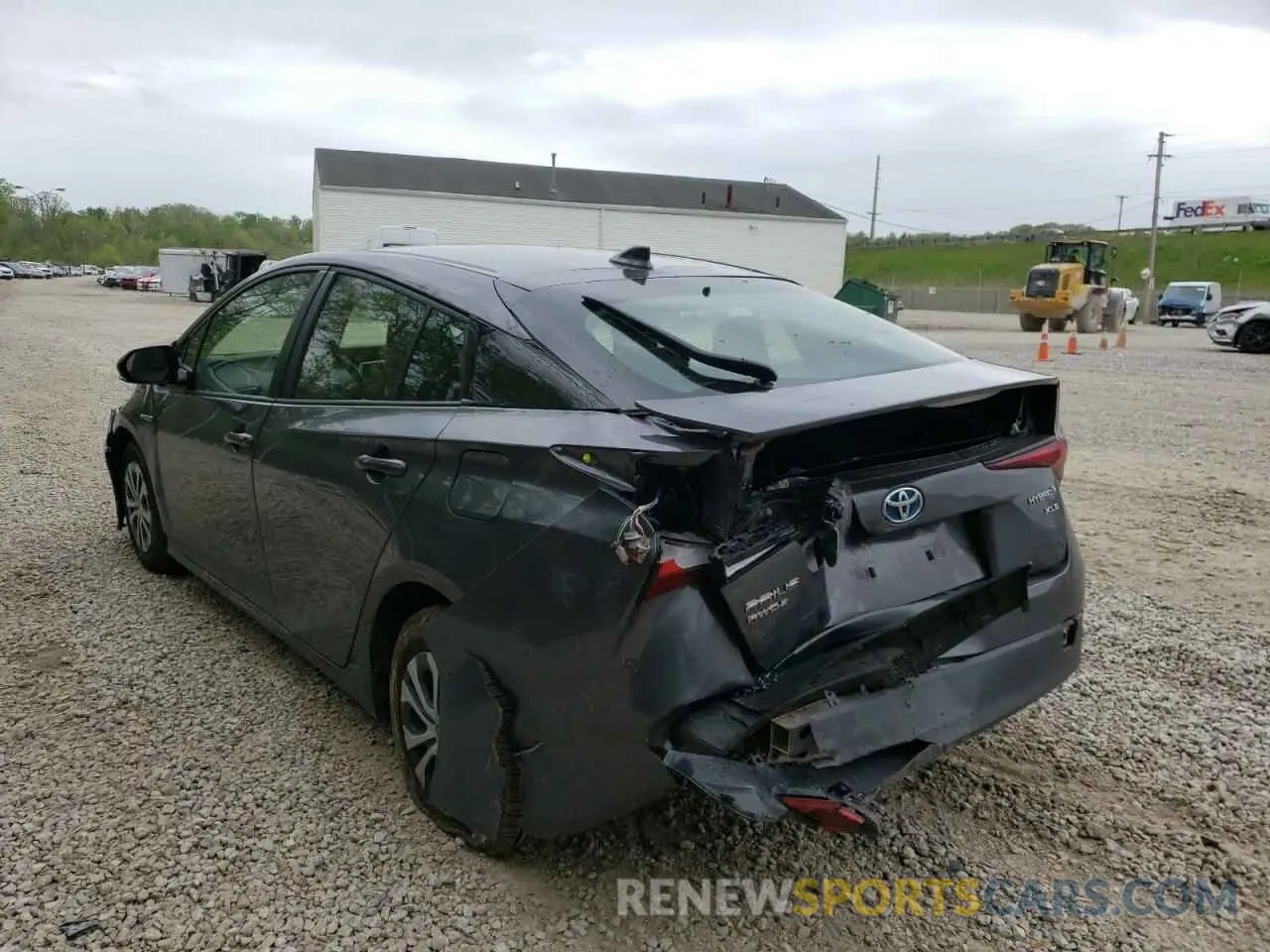 3 Фотография поврежденного автомобиля JTDL9RFU9K3008925 TOYOTA PRIUS 2019