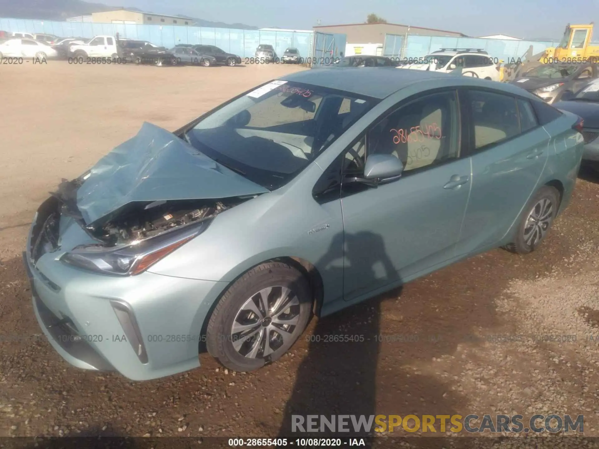 2 Photograph of a damaged car JTDL9RFUXK3004608 TOYOTA PRIUS 2019