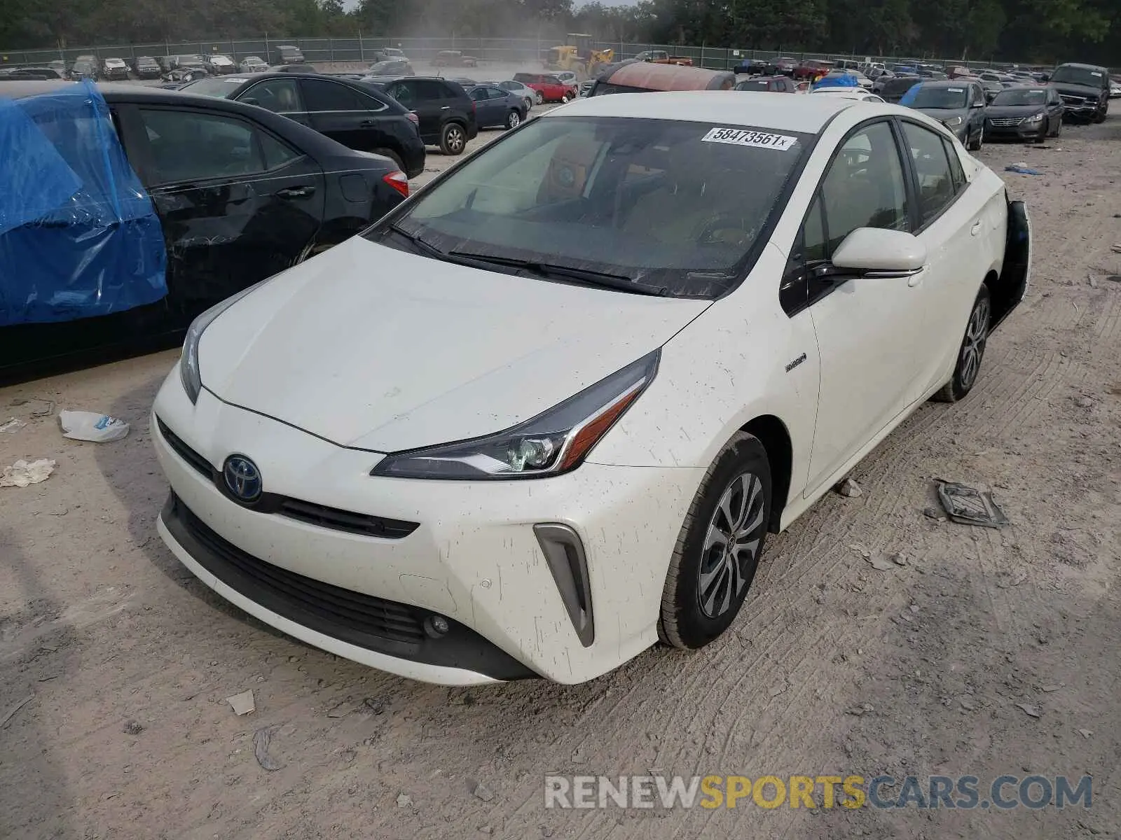 2 Photograph of a damaged car JTDL9RFUXK3007816 TOYOTA PRIUS 2019