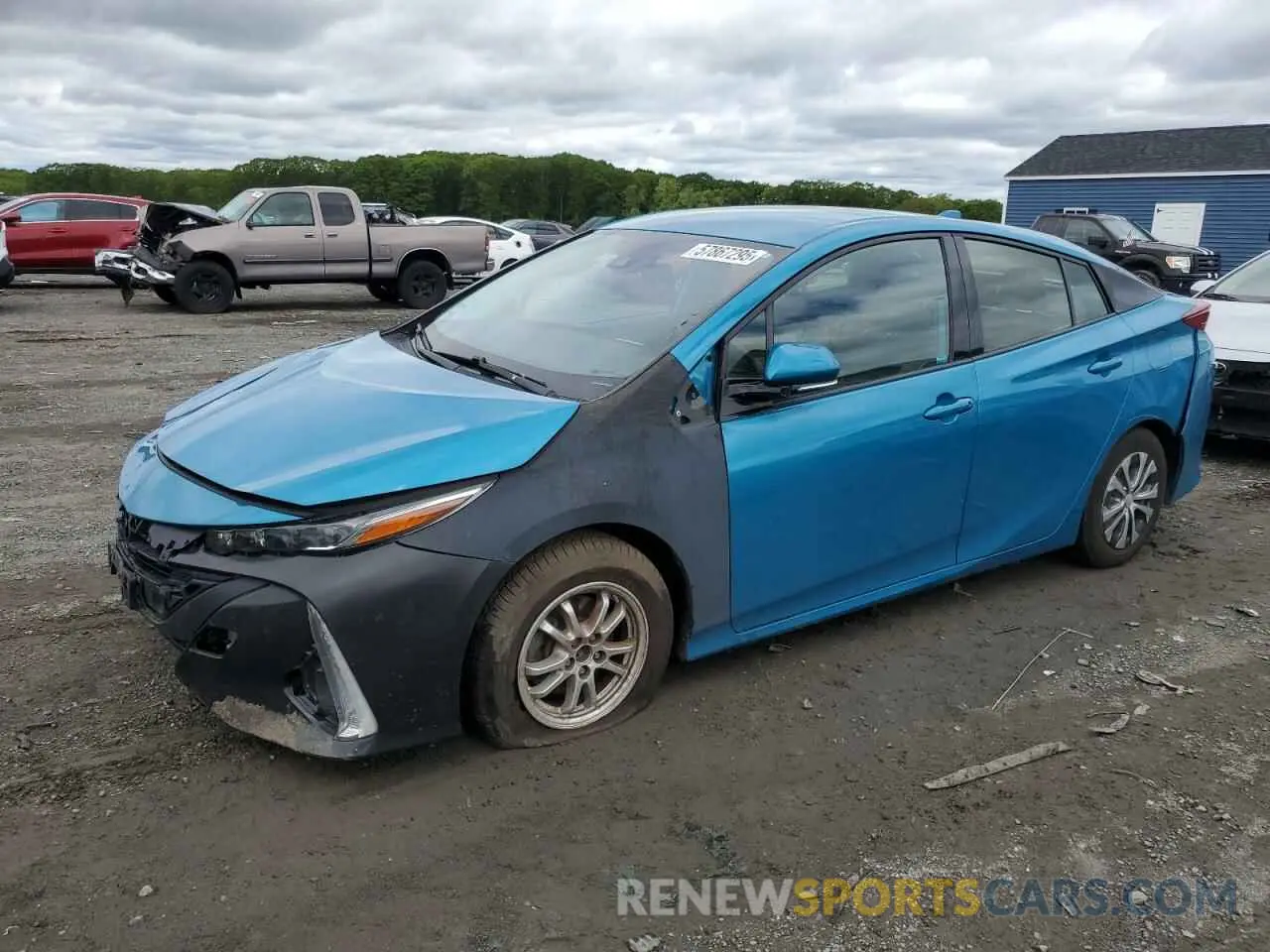 1 Photograph of a damaged car JTDKARFP0L3120902 TOYOTA PRIUS 2020