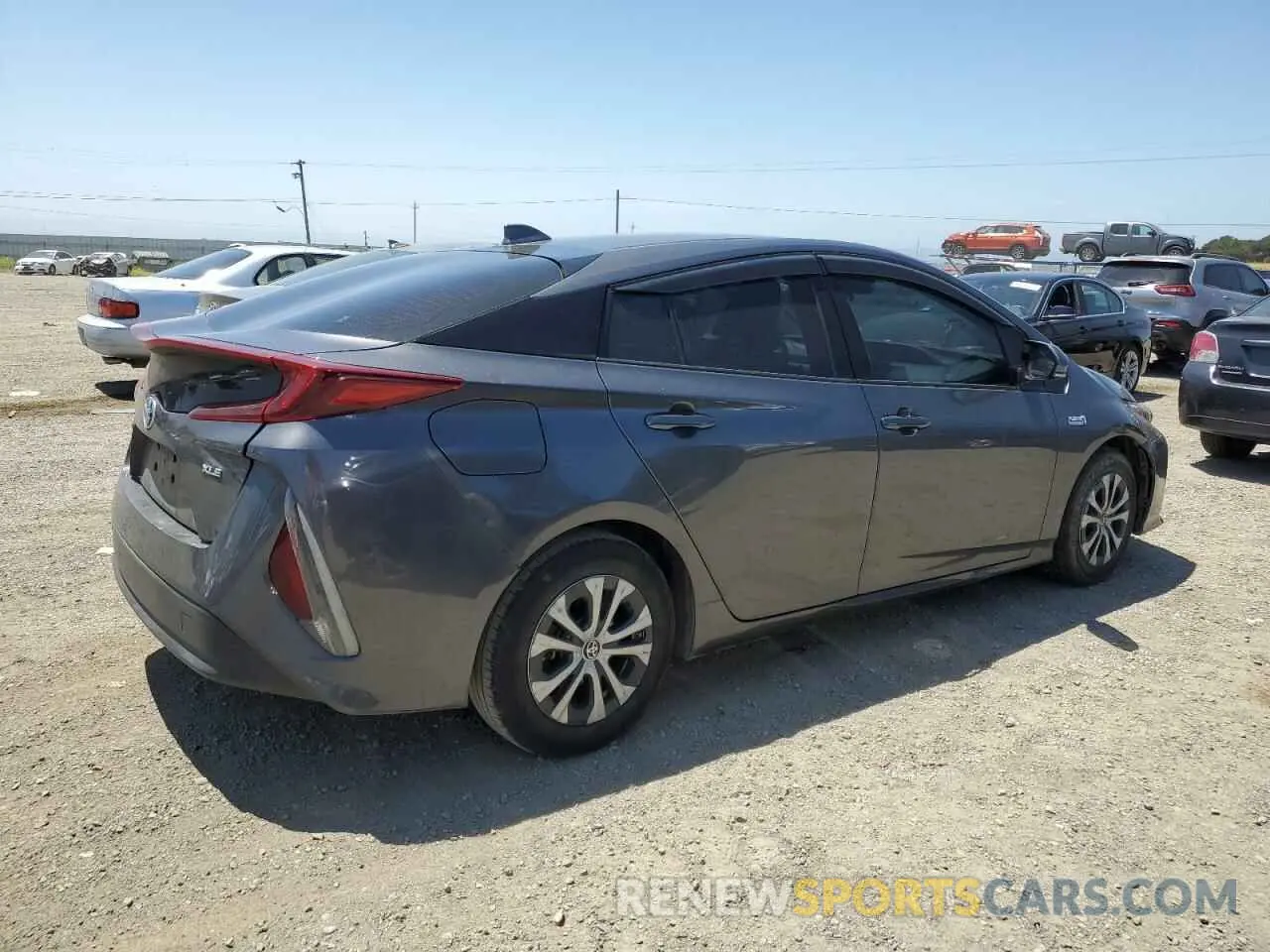 3 Photograph of a damaged car JTDKARFP0L3142737 TOYOTA PRIUS 2020