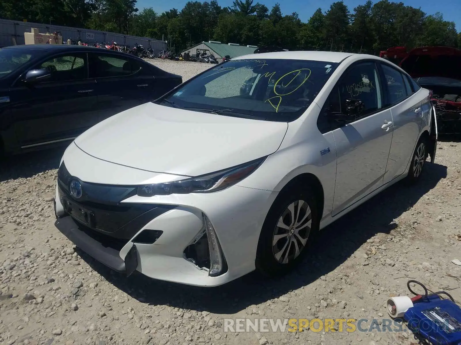 2 Photograph of a damaged car JTDKARFP0L3144908 TOYOTA PRIUS 2020
