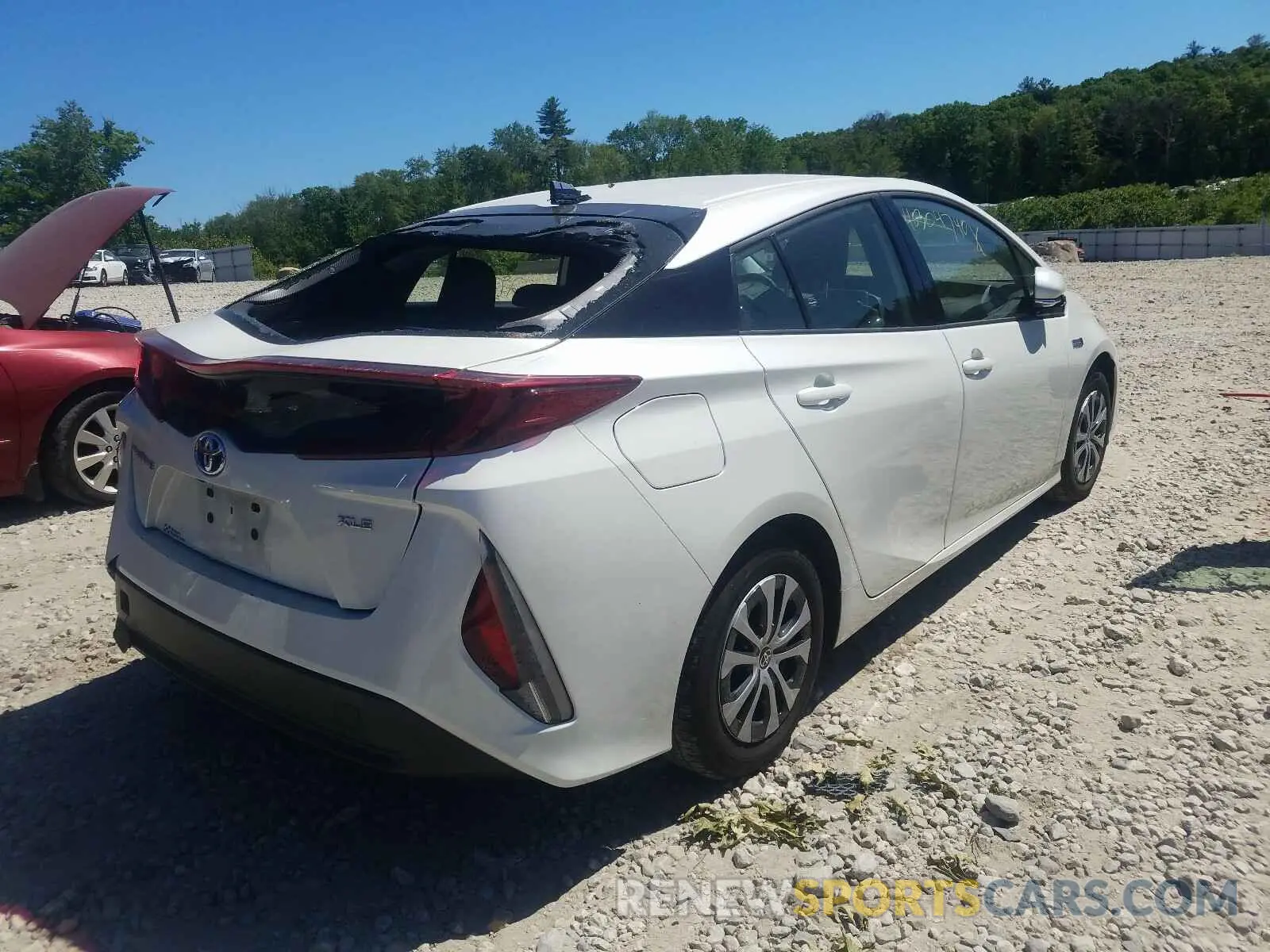 4 Photograph of a damaged car JTDKARFP0L3144908 TOYOTA PRIUS 2020