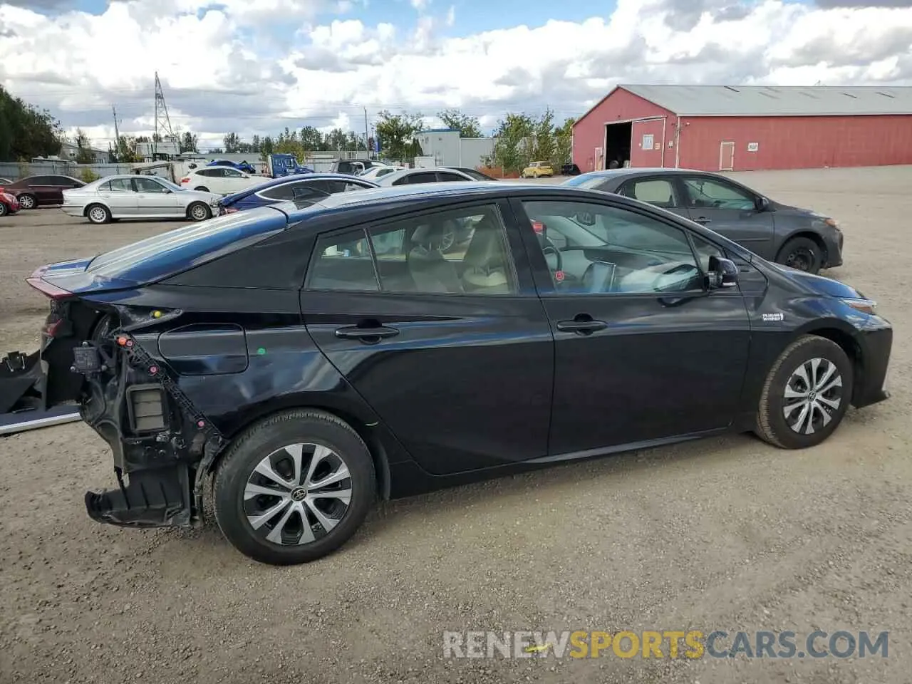 3 Фотография поврежденного автомобиля JTDKARFP1L3135408 TOYOTA PRIUS 2020