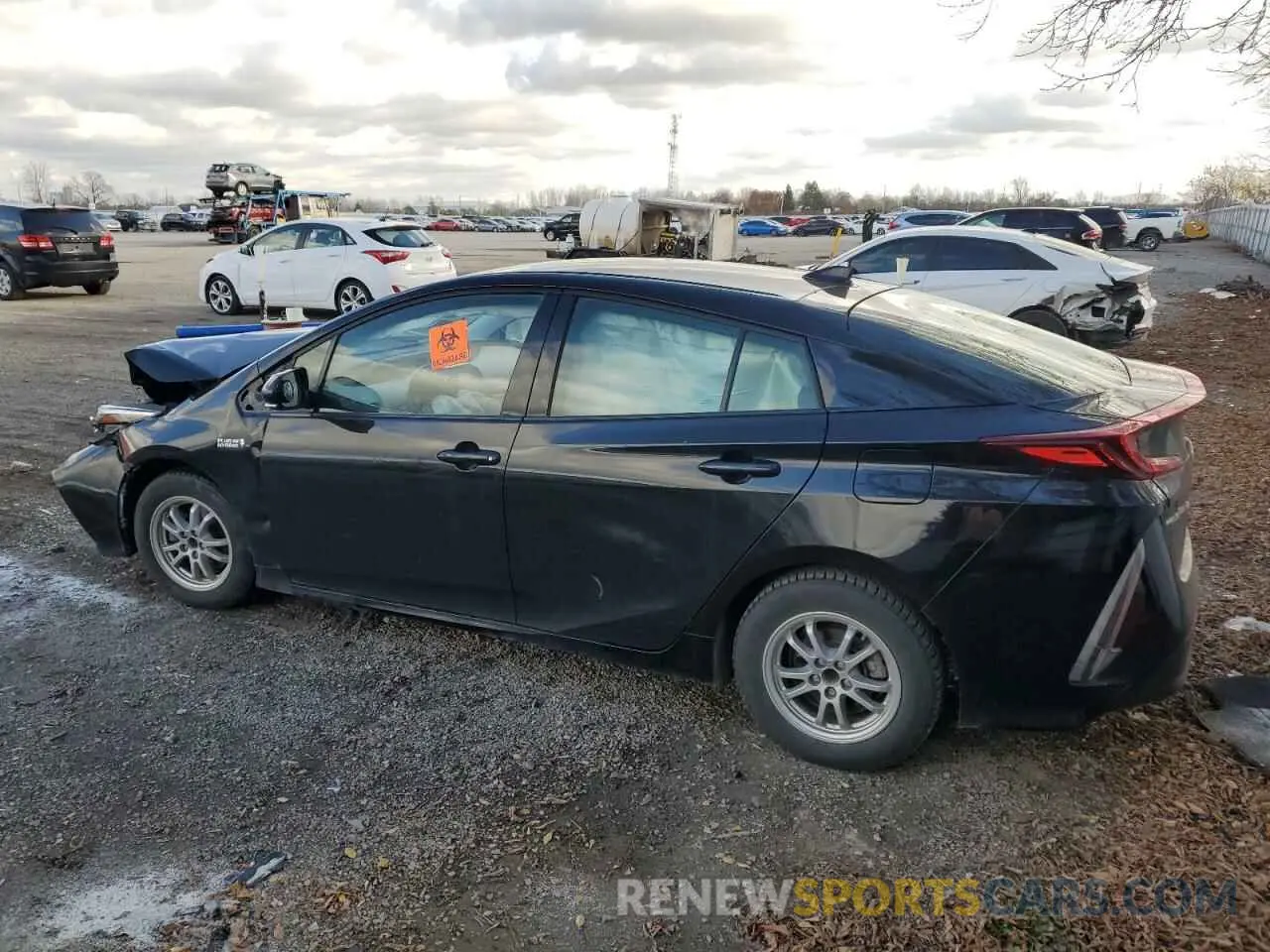 2 Photograph of a damaged car JTDKARFP1L3151415 TOYOTA PRIUS 2020