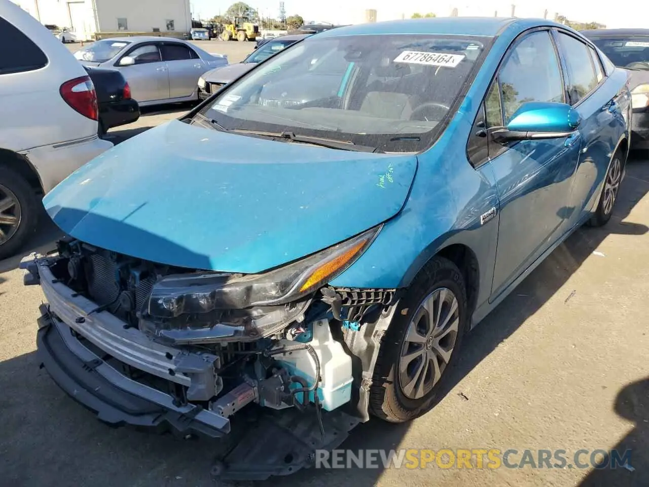 1 Фотография поврежденного автомобиля JTDKARFP2L3135790 TOYOTA PRIUS 2020