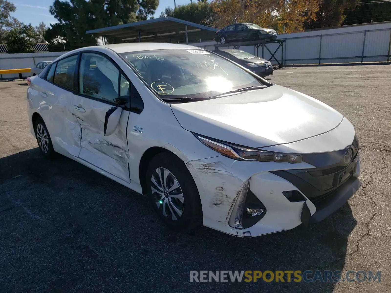 1 Photograph of a damaged car JTDKARFP2L3138513 TOYOTA PRIUS 2020
