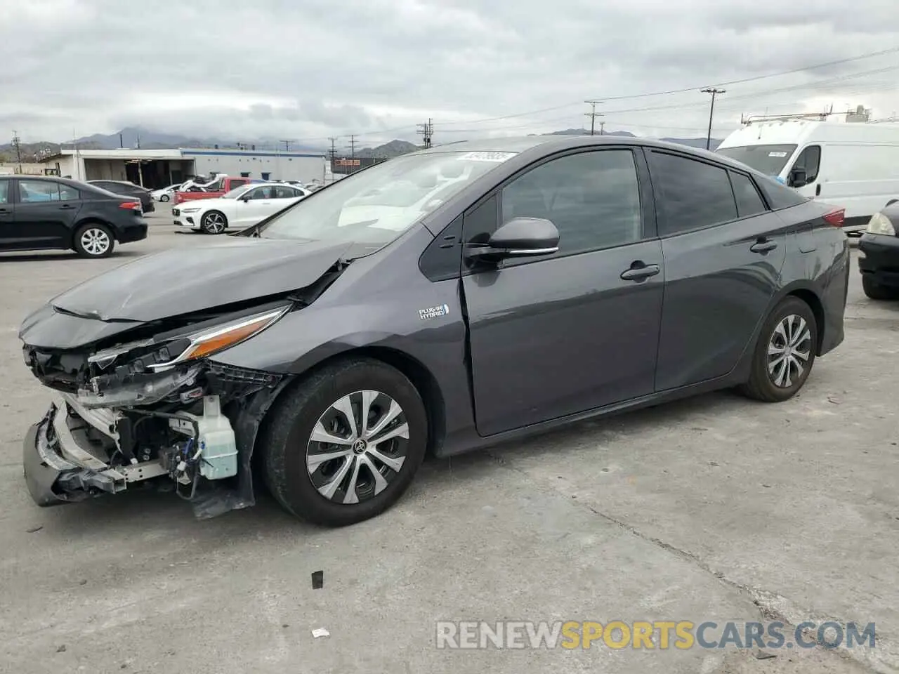1 Photograph of a damaged car JTDKARFP2L3146286 TOYOTA PRIUS 2020