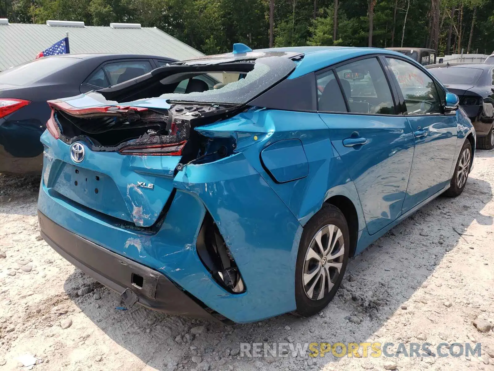 4 Photograph of a damaged car JTDKARFP2L3148202 TOYOTA PRIUS 2020