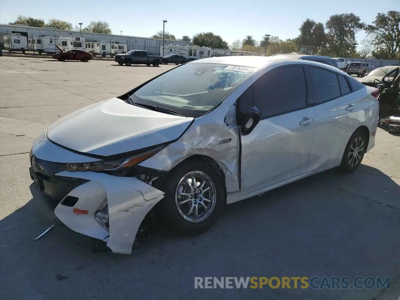 1 Photograph of a damaged car JTDKARFP3L3140500 TOYOTA PRIUS 2020