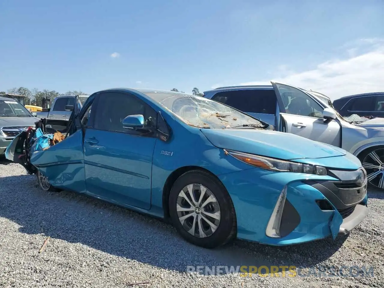 4 Фотография поврежденного автомобиля JTDKARFP3L3159788 TOYOTA PRIUS 2020