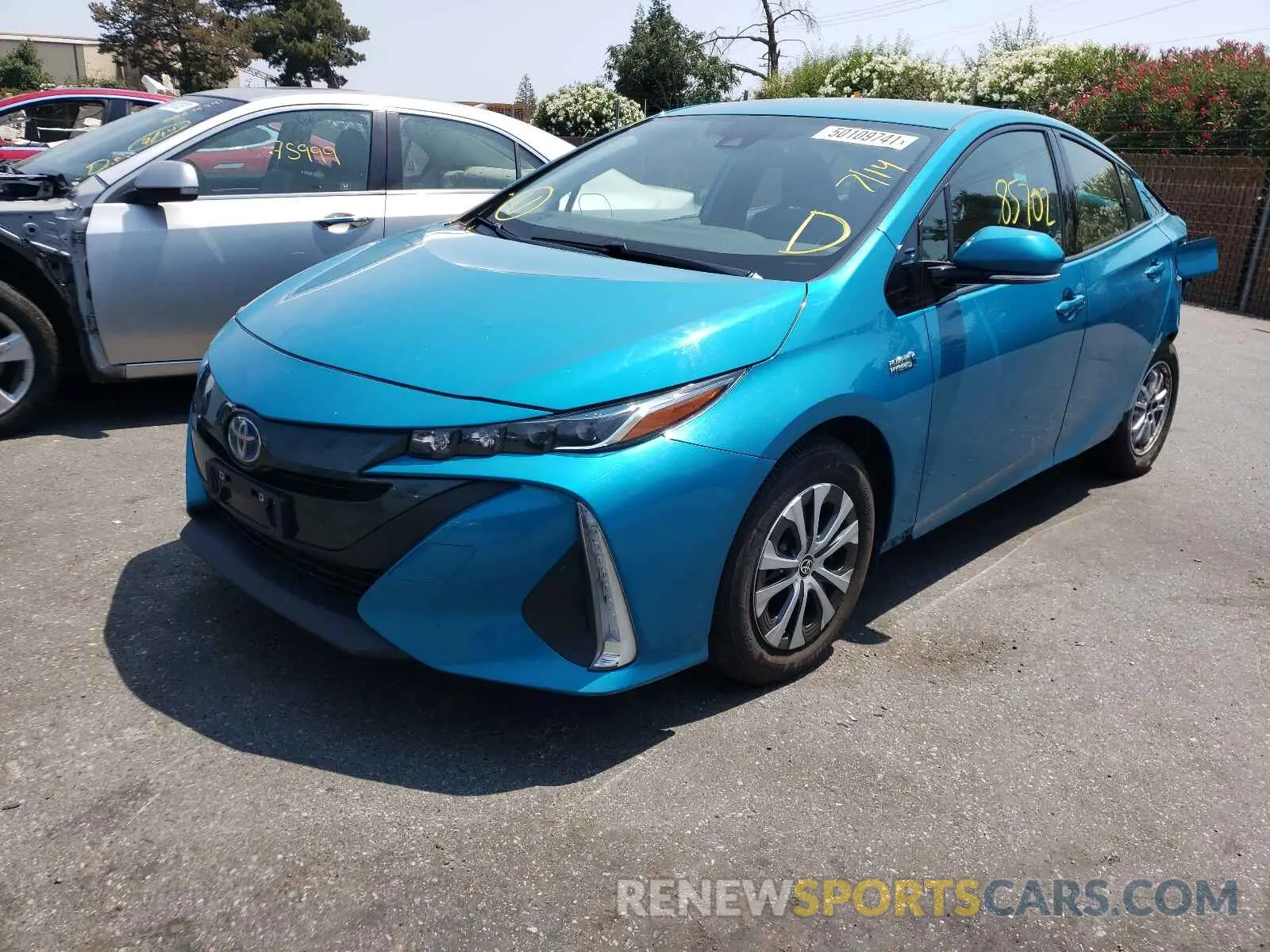 2 Photograph of a damaged car JTDKARFP4L3126119 TOYOTA PRIUS 2020