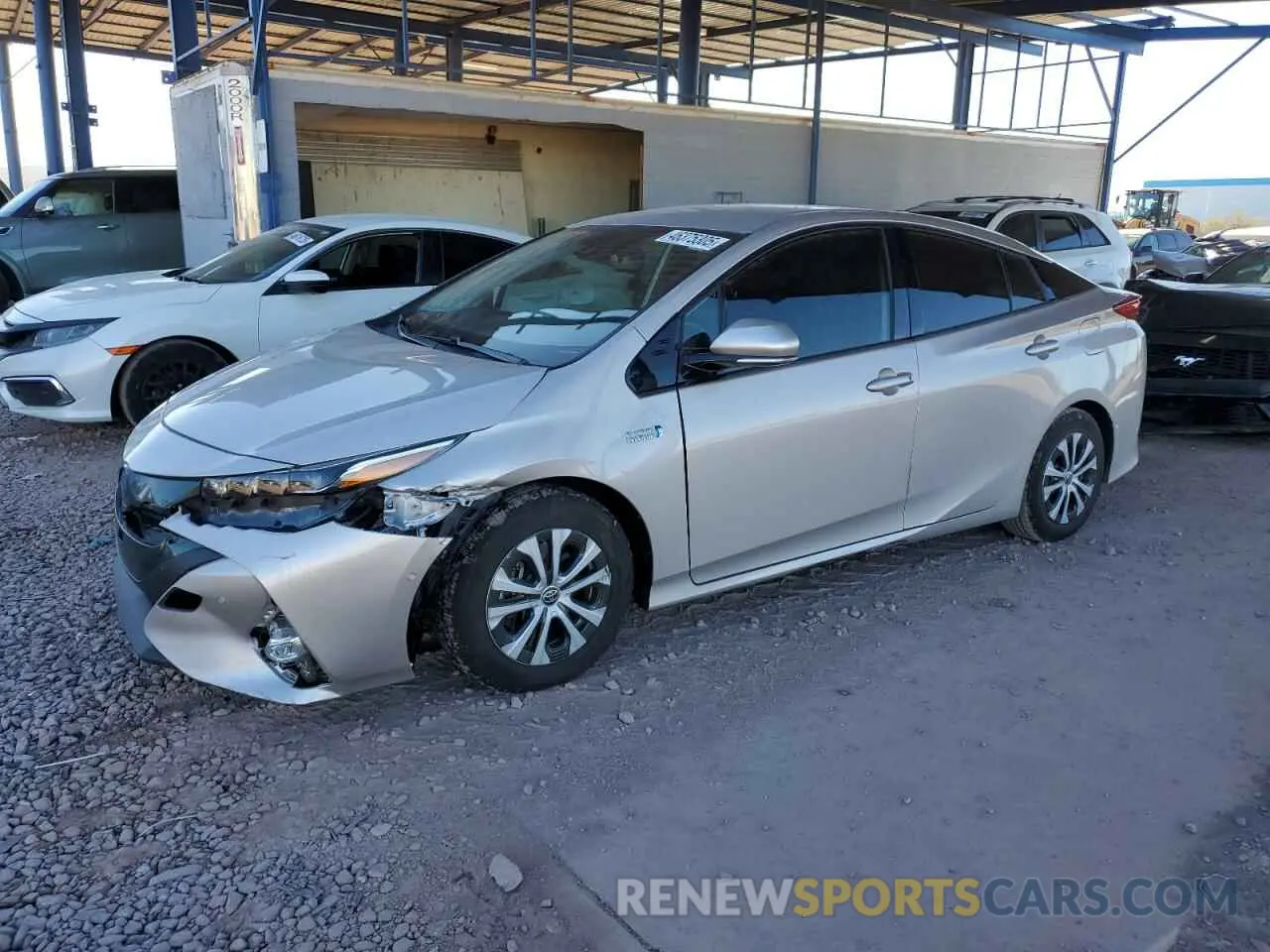 1 Photograph of a damaged car JTDKARFP4L3126735 TOYOTA PRIUS 2020