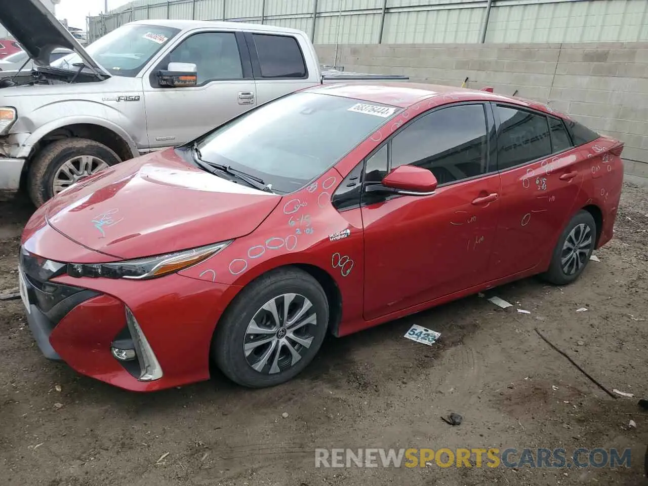 1 Photograph of a damaged car JTDKARFP6L3136196 TOYOTA PRIUS 2020