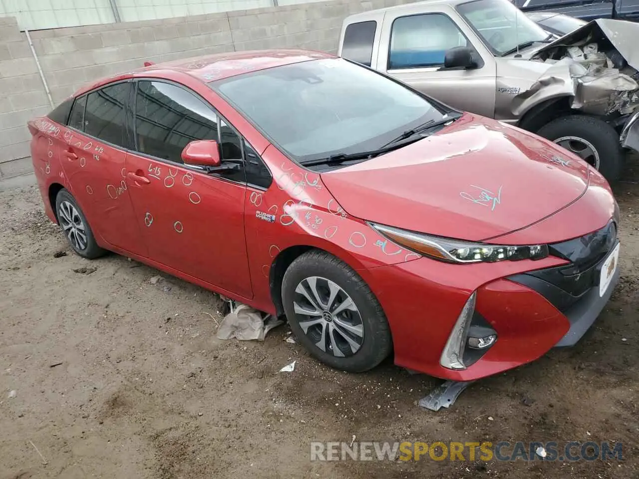 4 Photograph of a damaged car JTDKARFP6L3136196 TOYOTA PRIUS 2020