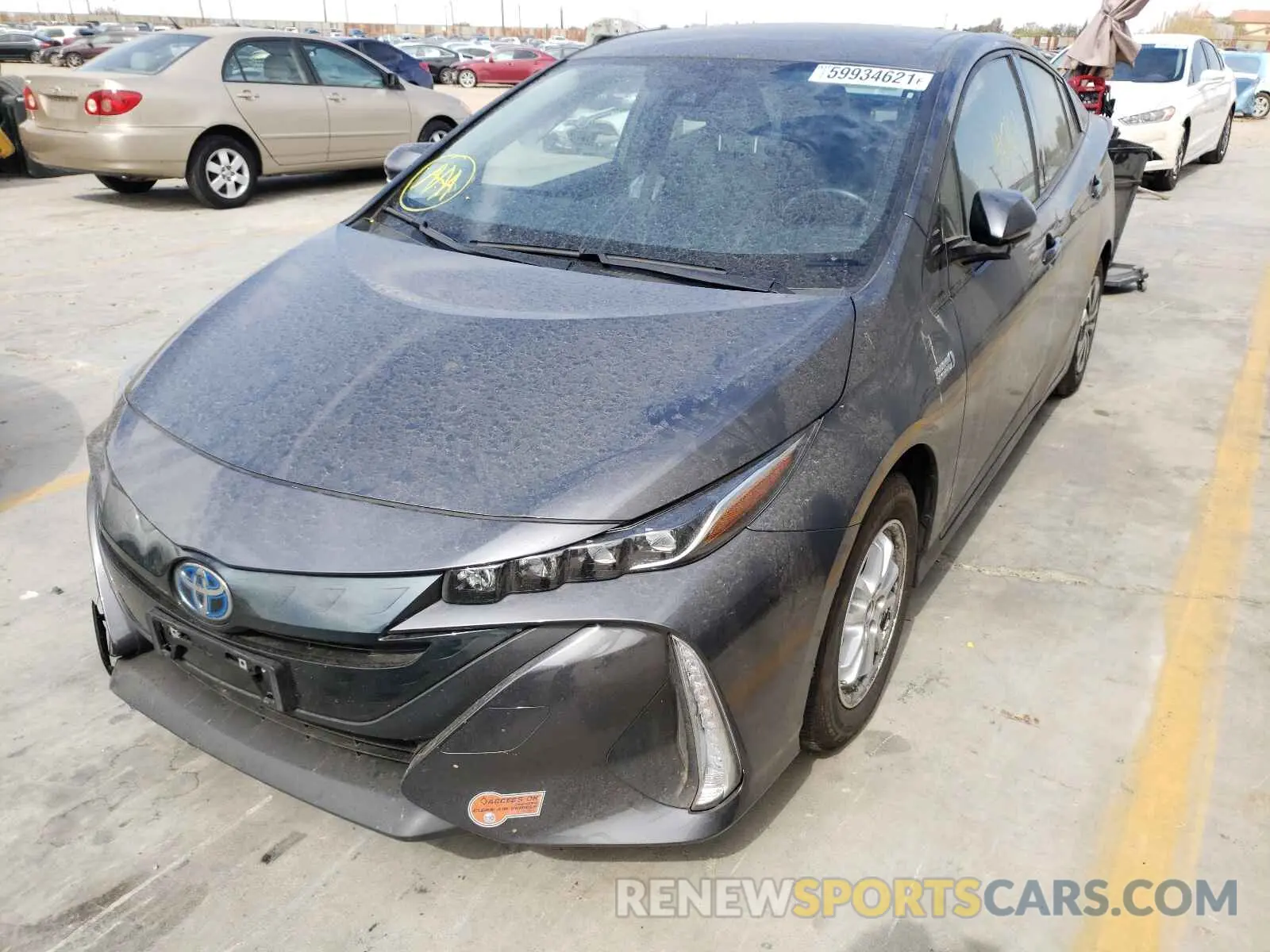 2 Фотография поврежденного автомобиля JTDKARFP7L3140161 TOYOTA PRIUS 2020