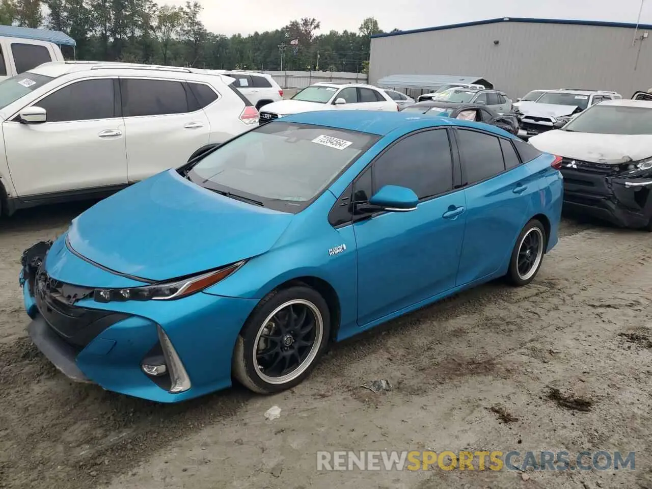 1 Photograph of a damaged car JTDKARFP7L3141665 TOYOTA PRIUS 2020