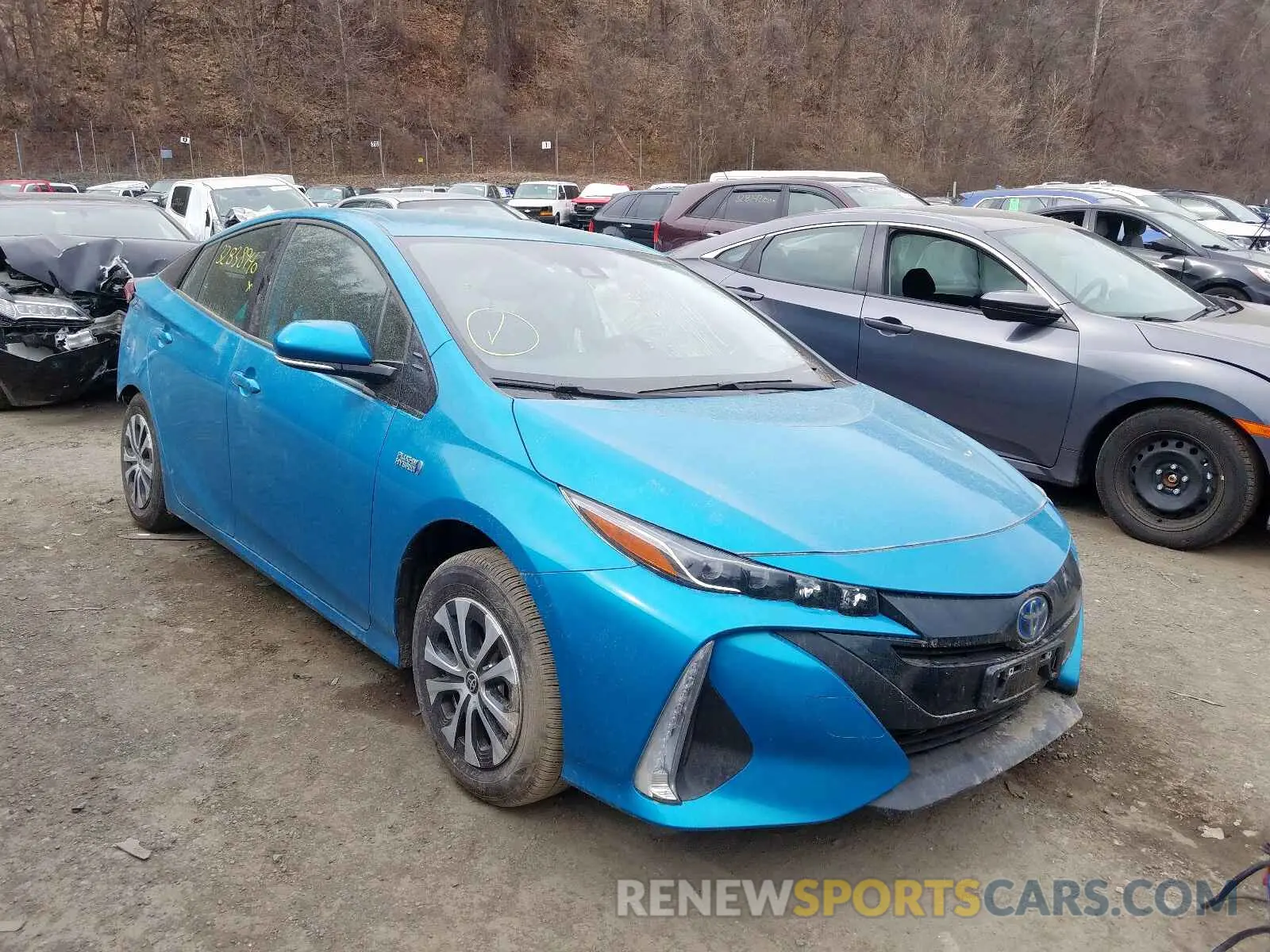1 Photograph of a damaged car JTDKARFP8L3131274 TOYOTA PRIUS 2020