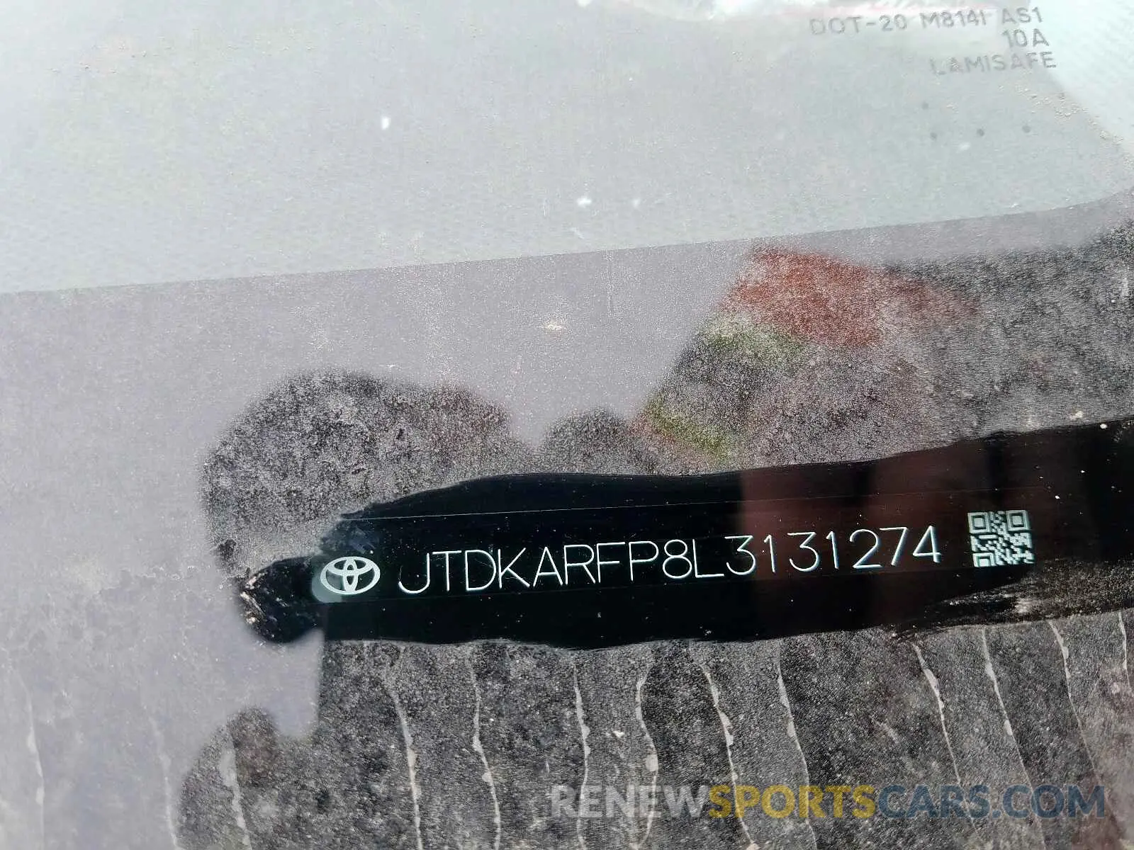 10 Photograph of a damaged car JTDKARFP8L3131274 TOYOTA PRIUS 2020