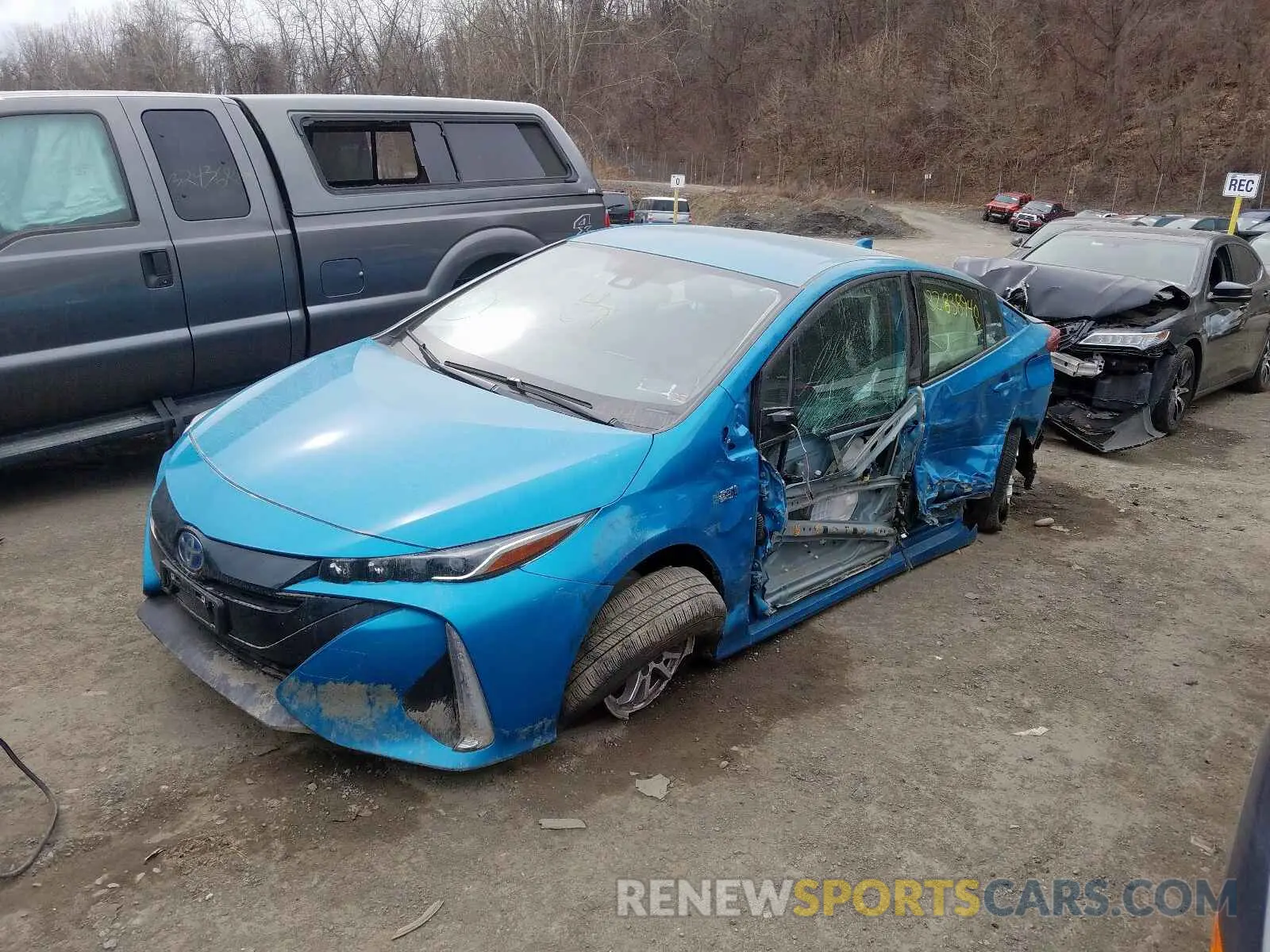 2 Photograph of a damaged car JTDKARFP8L3131274 TOYOTA PRIUS 2020