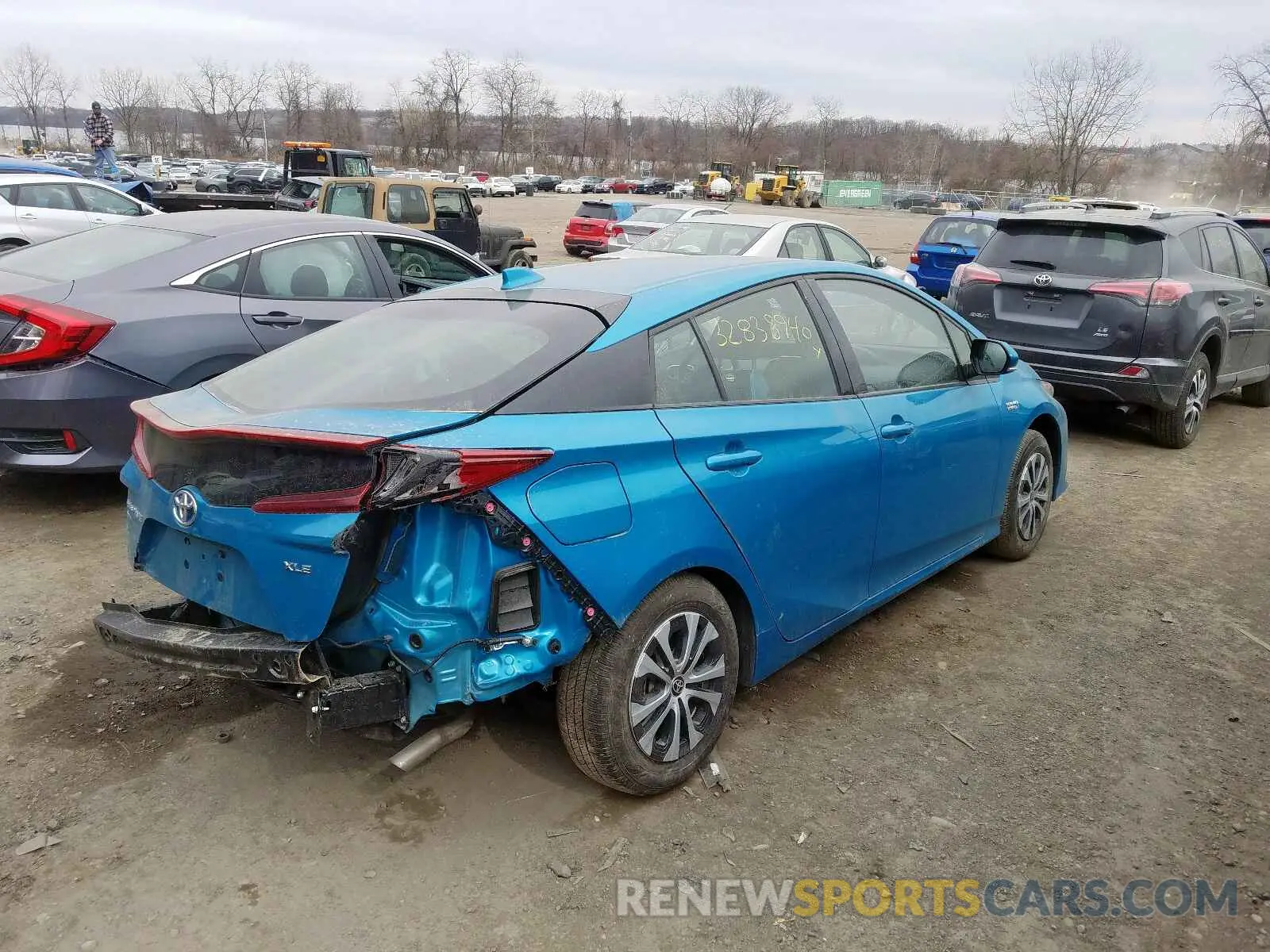 4 Photograph of a damaged car JTDKARFP8L3131274 TOYOTA PRIUS 2020