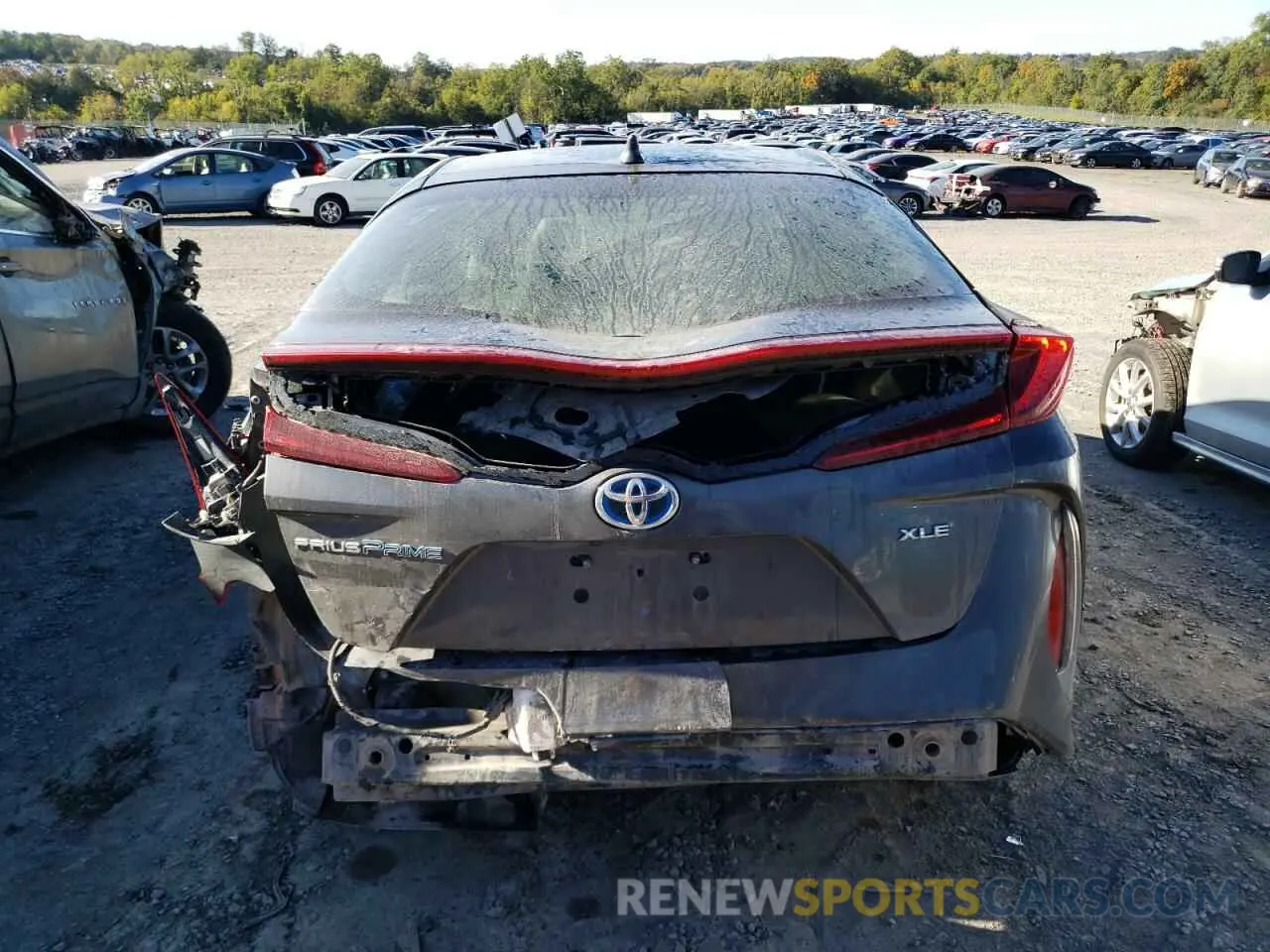 6 Photograph of a damaged car JTDKARFP8L3143571 TOYOTA PRIUS 2020